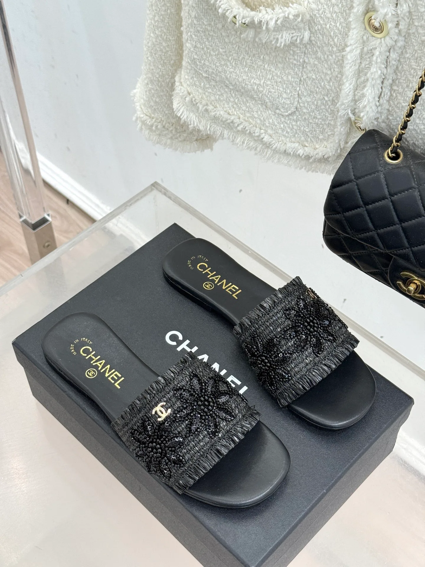 Шлепанцы Женские Chanel 1794982