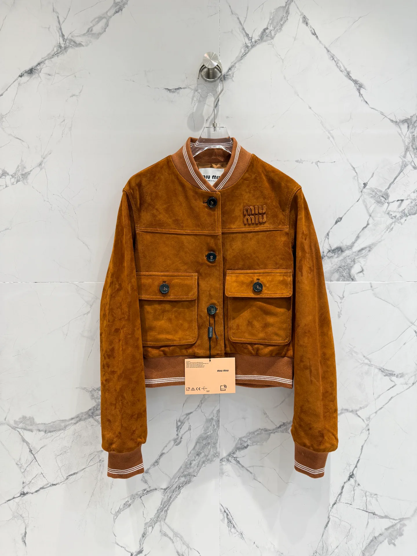 Кожаные Куртки И Дублёнки Женские Miu Miu 11310612