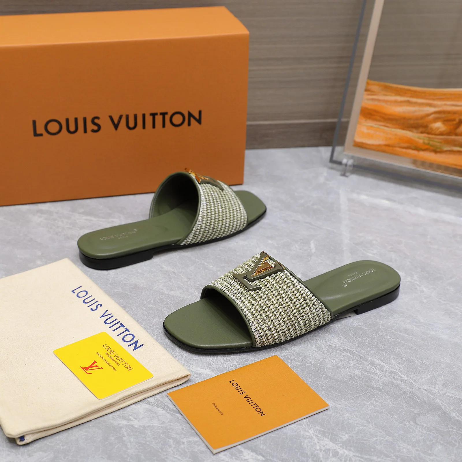 Шлепанцы Женские Louis Vuitton 491971