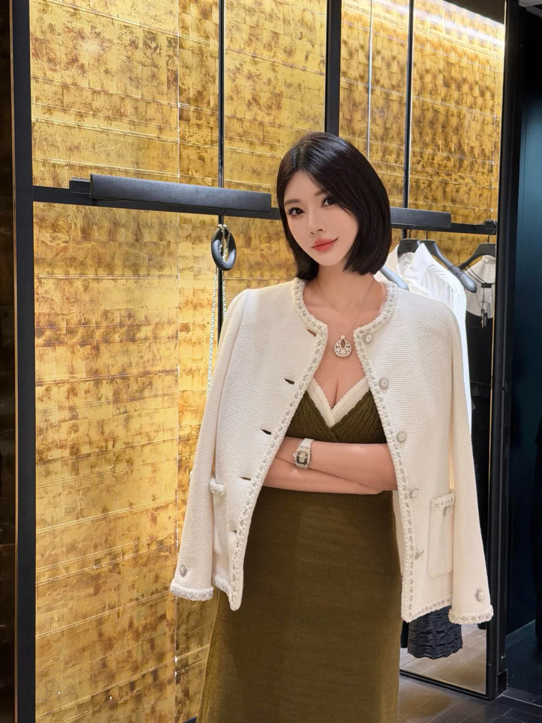 Куртки И Пуховики Женские Chanel 1286966