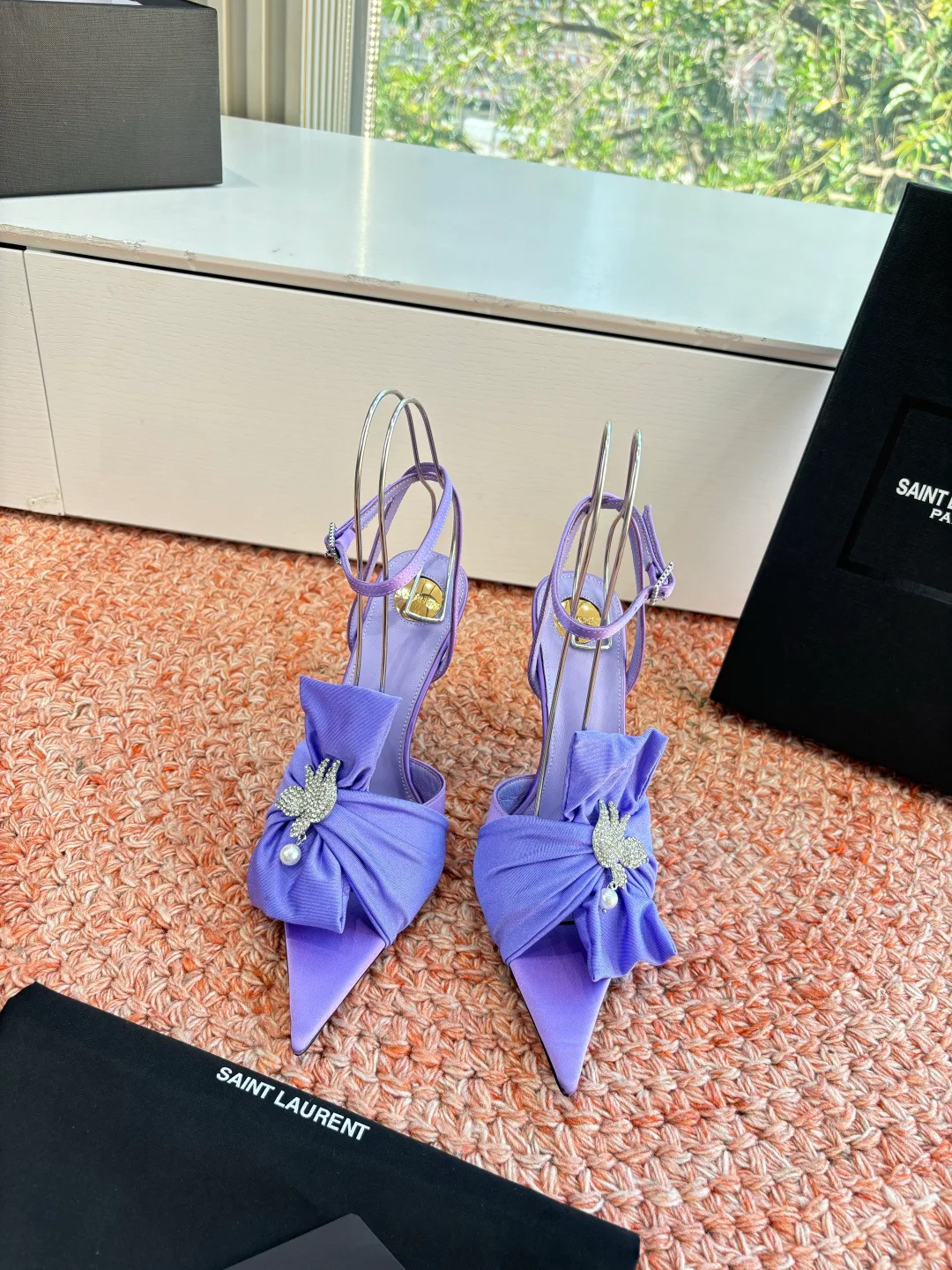 Босоножки Женские Saint Laurent 1262046