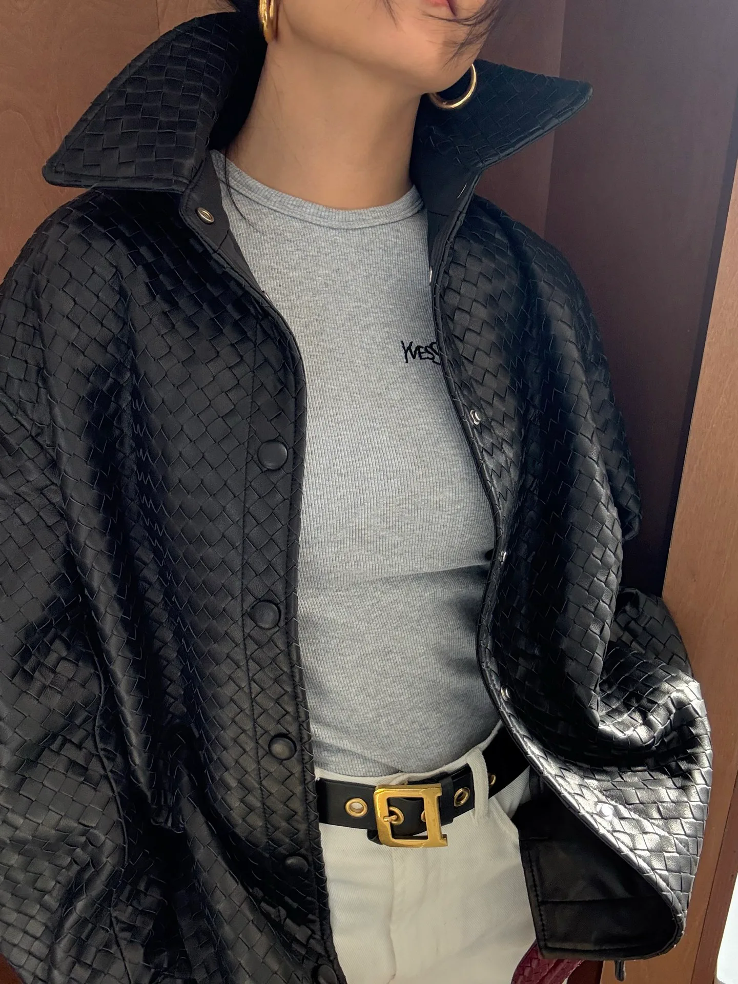 Кожаные Куртки И Дублёнки Женские Bottega Veneta 1654175