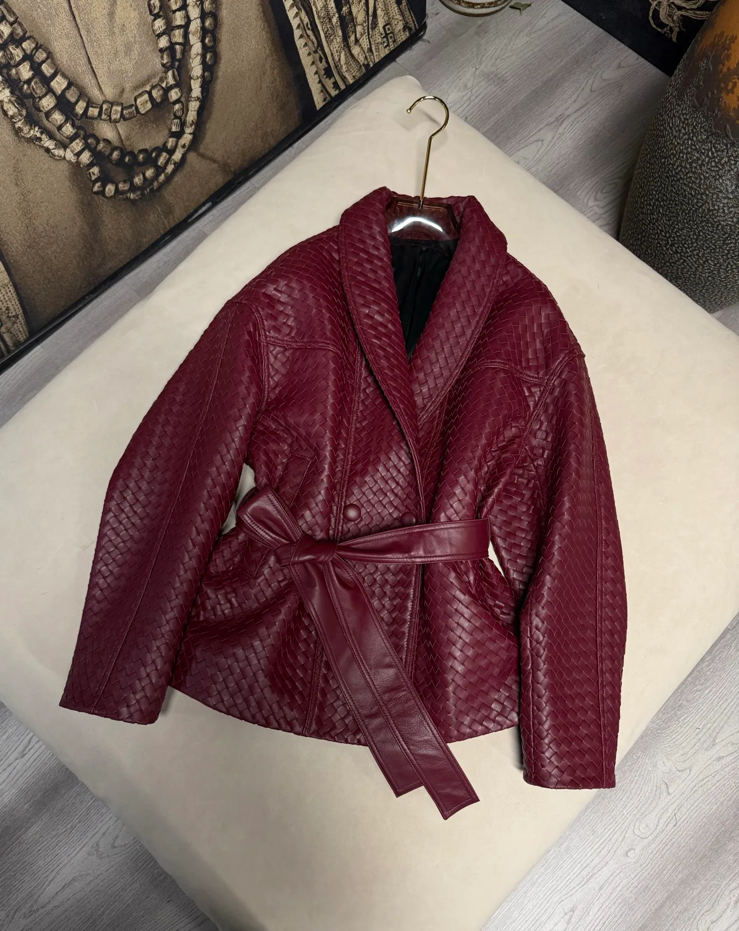 Кожаные Куртки И Дублёнки Женские Bottega Veneta 18208788