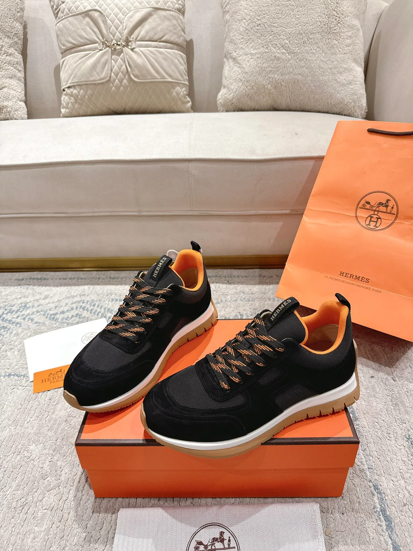 Кроссовки Мужские Hermes 12874758