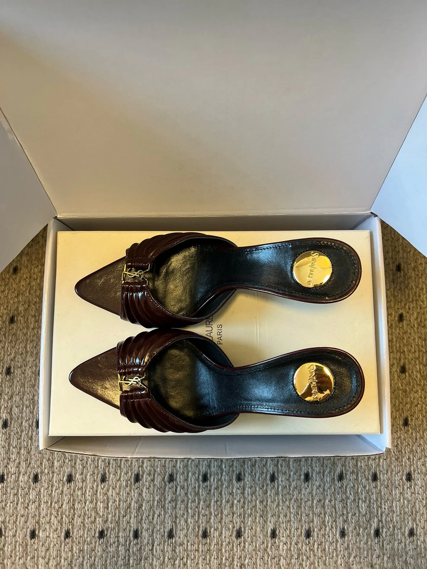 Босоножки Женские Saint Laurent 11125553