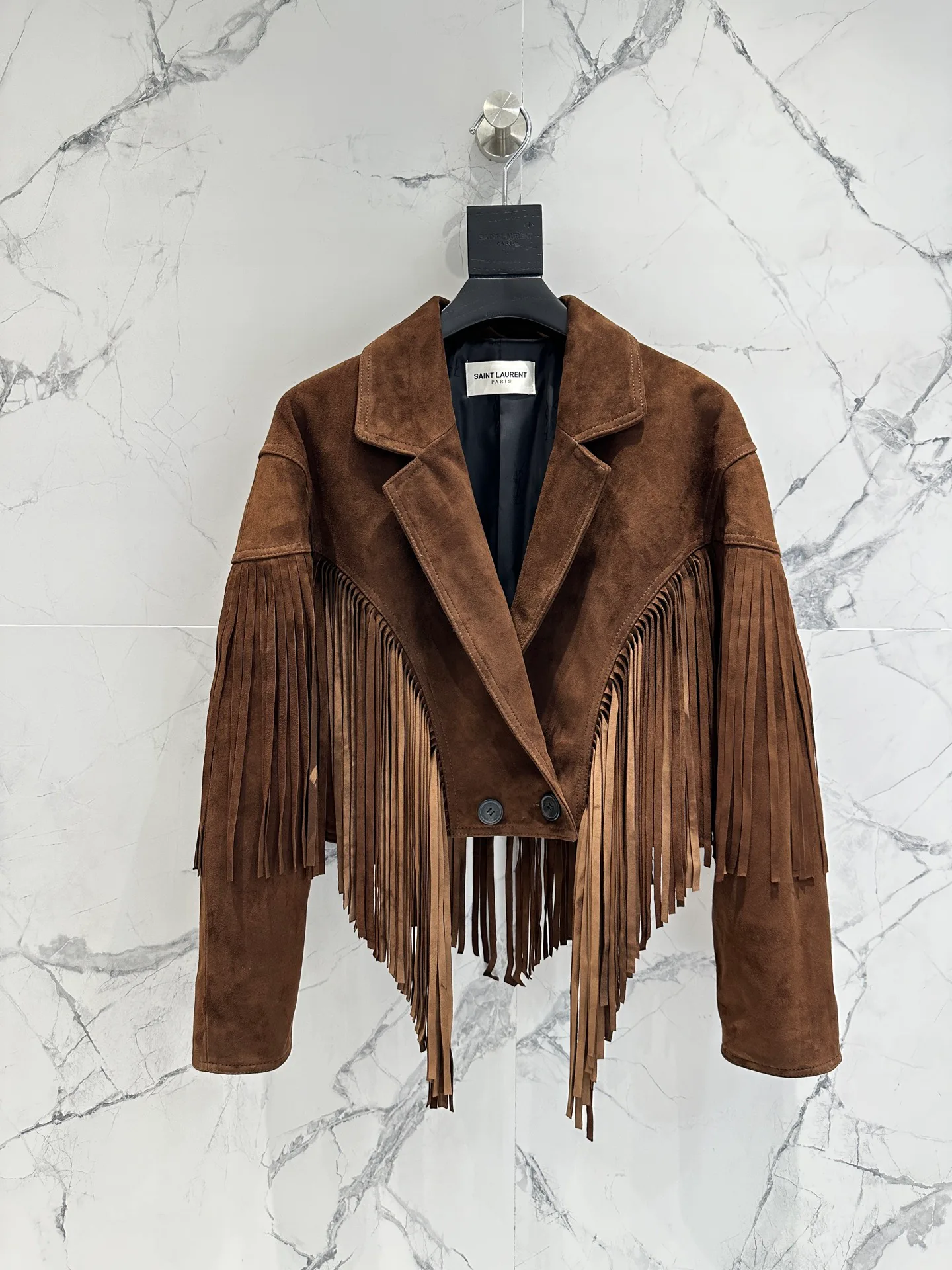 Кожаные Куртки И Дублёнки Женские Saint Laurent 12957009