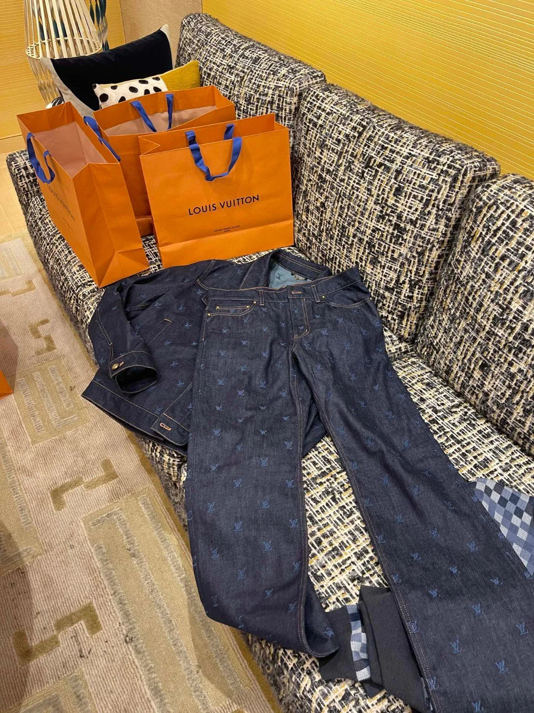 Джинсы Мужские Louis Vuitton 7018636