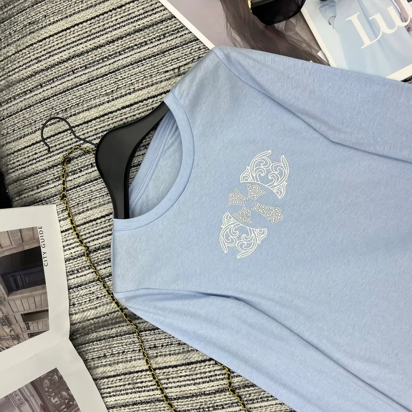 Лонгсливы Женские Chrome Hearts 1212615