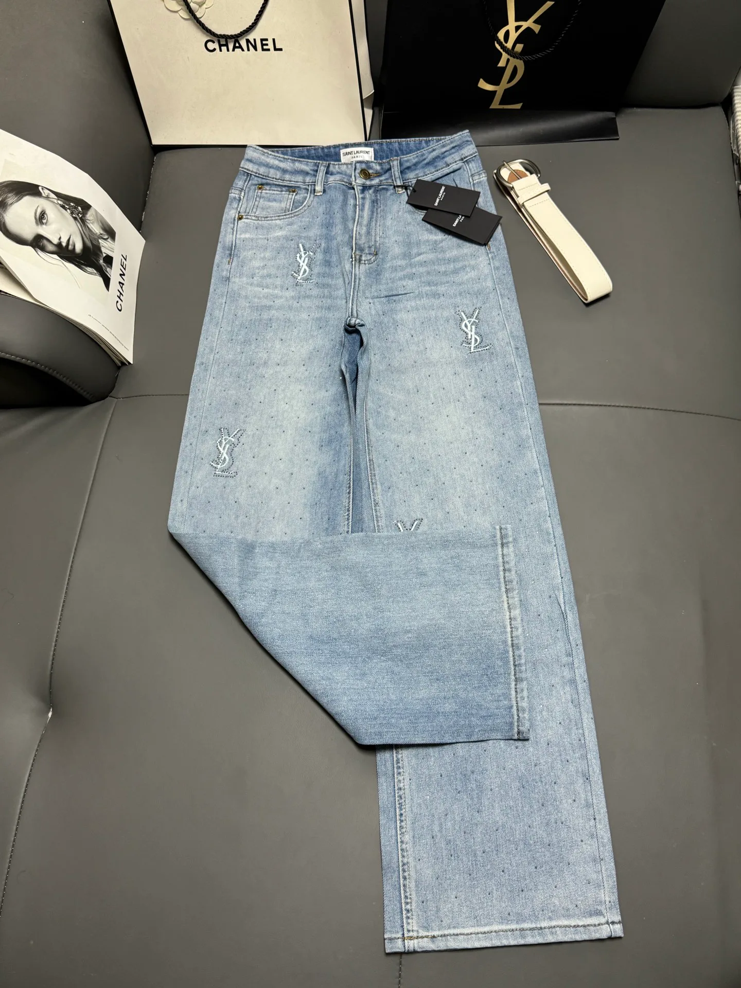 Джинсы Женские Saint Laurent 9880449