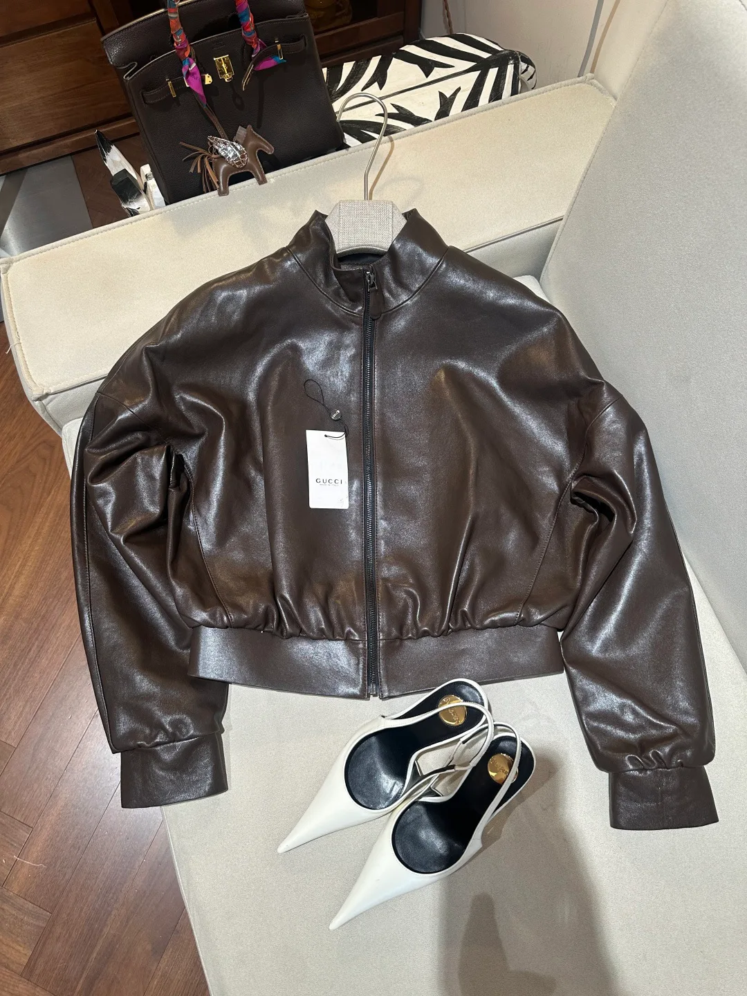 Кожаные Куртки И Дублёнки Женские Gucci 17214496