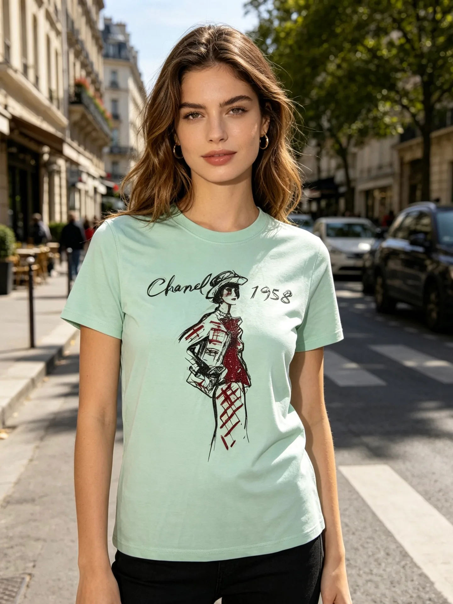 Футболки Женские Chanel 13076359