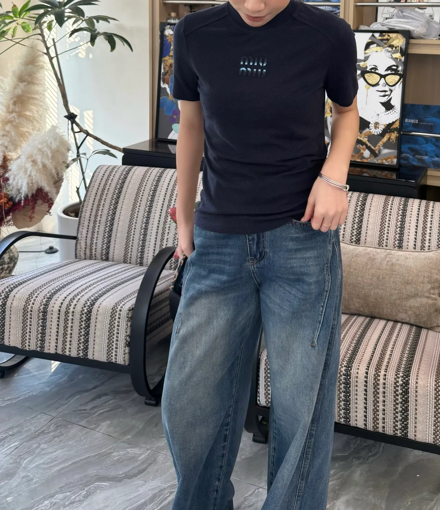 Футболки Женские Miu Miu 5709947