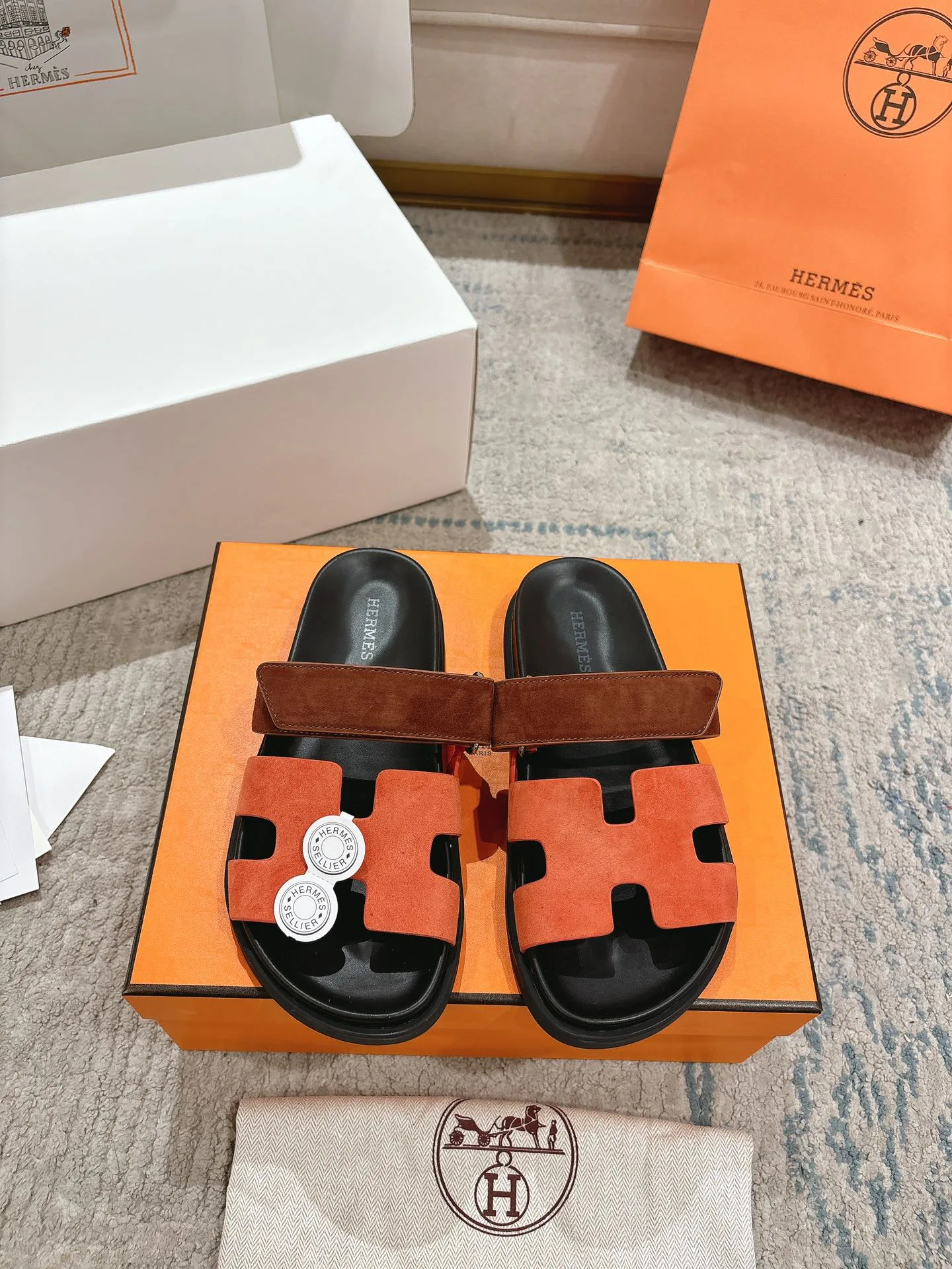 Шлепанцы Женские Hermes 12874751
