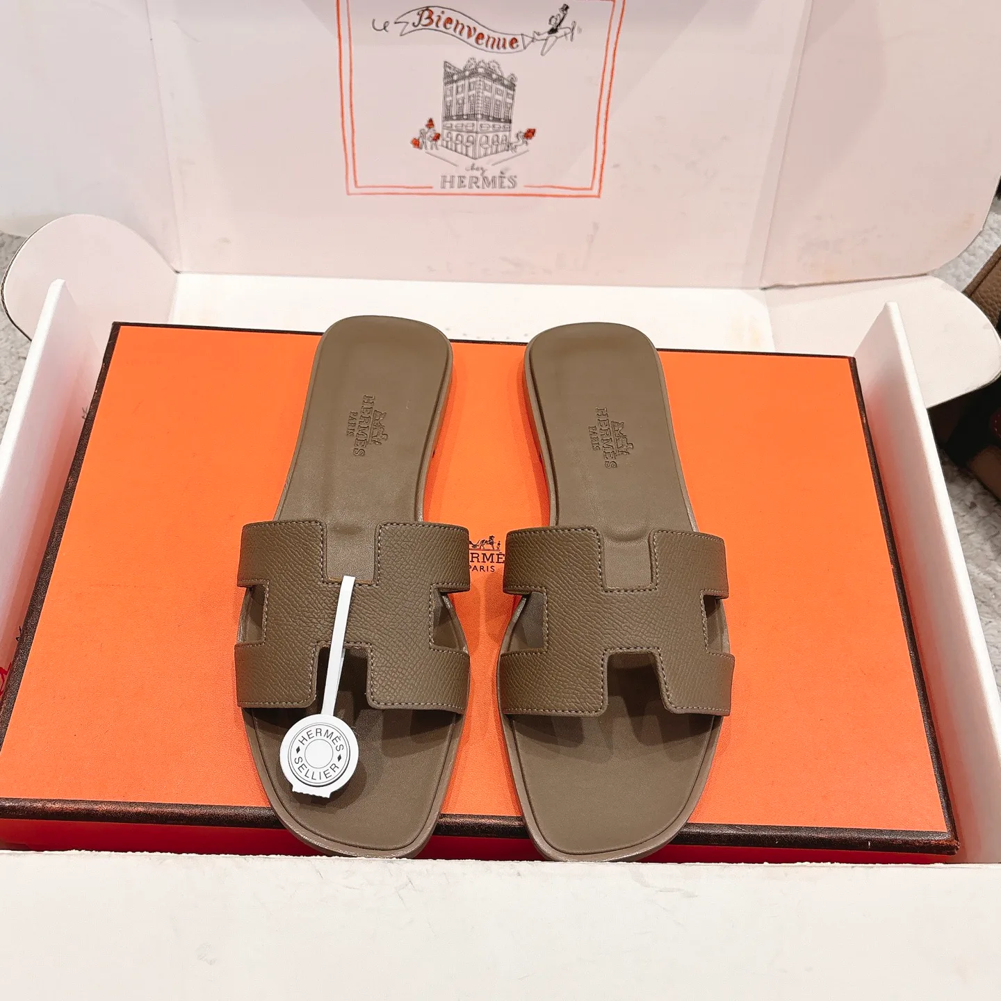 Шлепанцы Женские Hermes 2453841