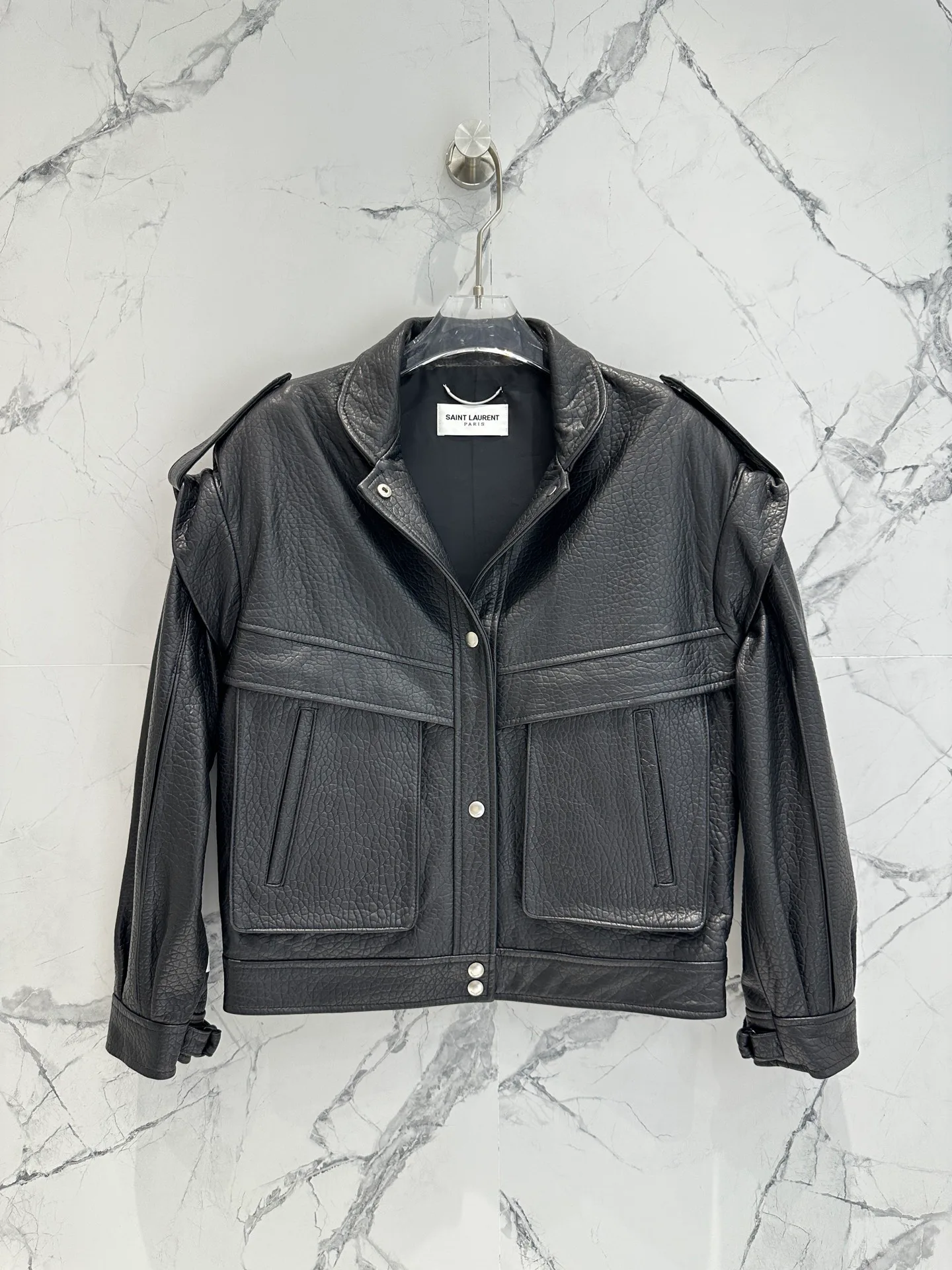 Кожаные Куртки И Дублёнки Женские Saint Laurent 11598152