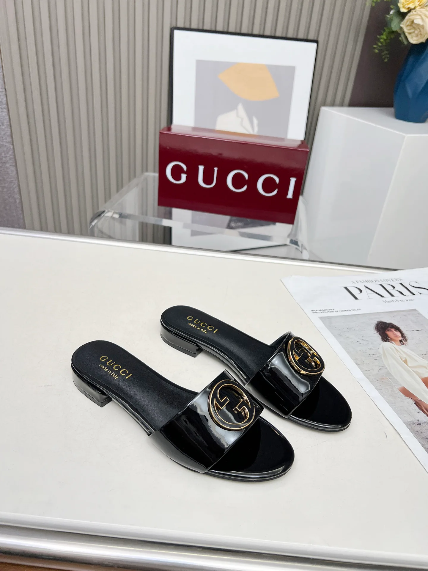 Шлепанцы Женские Gucci 17509