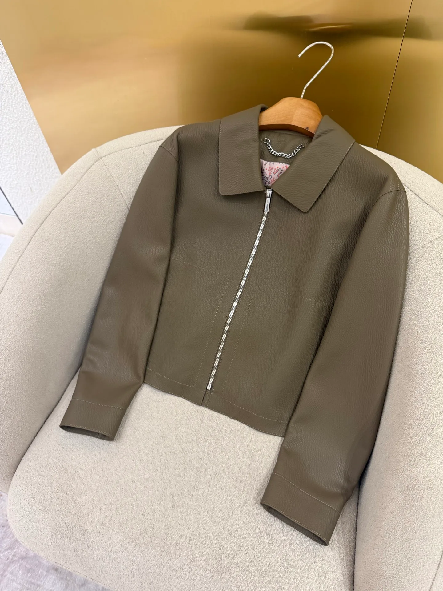 Кожаные Куртки И Дублёнки Женские Hermes 17802395
