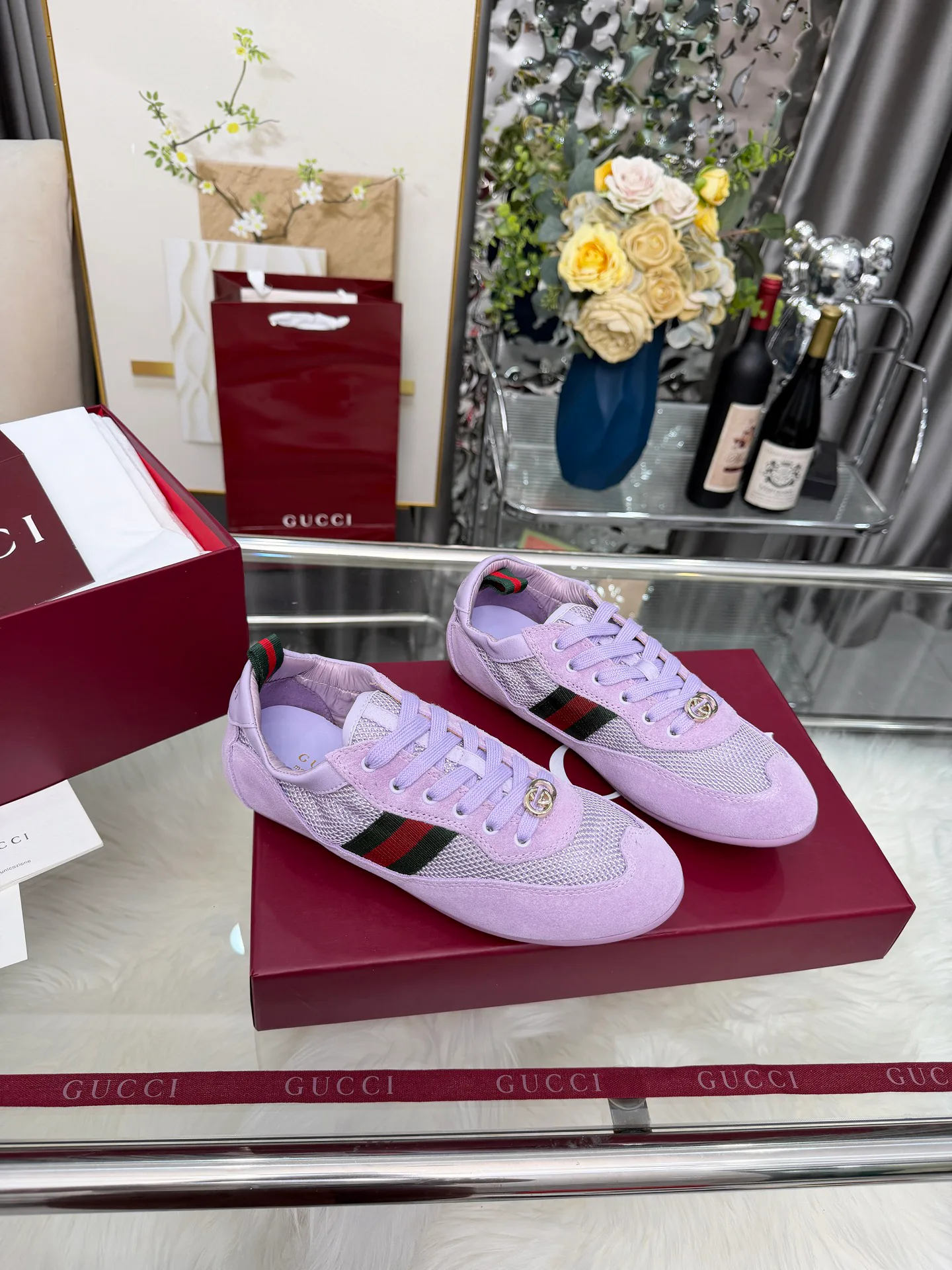 Кроссовки Женские Gucci 982793