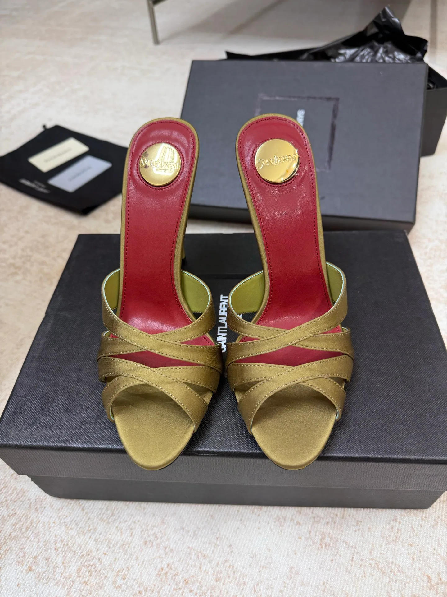 Босоножки Женские Saint Laurent 3062302