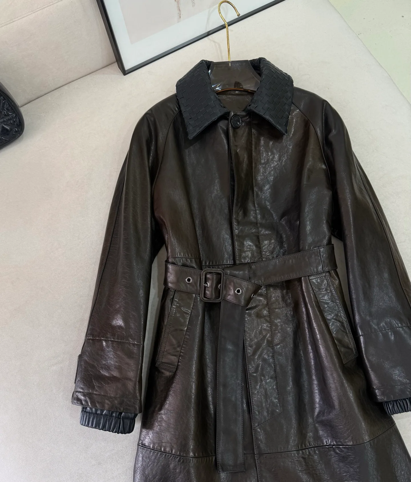 Кожаные Куртки И Дублёнки Женские Bottega Veneta 18259729