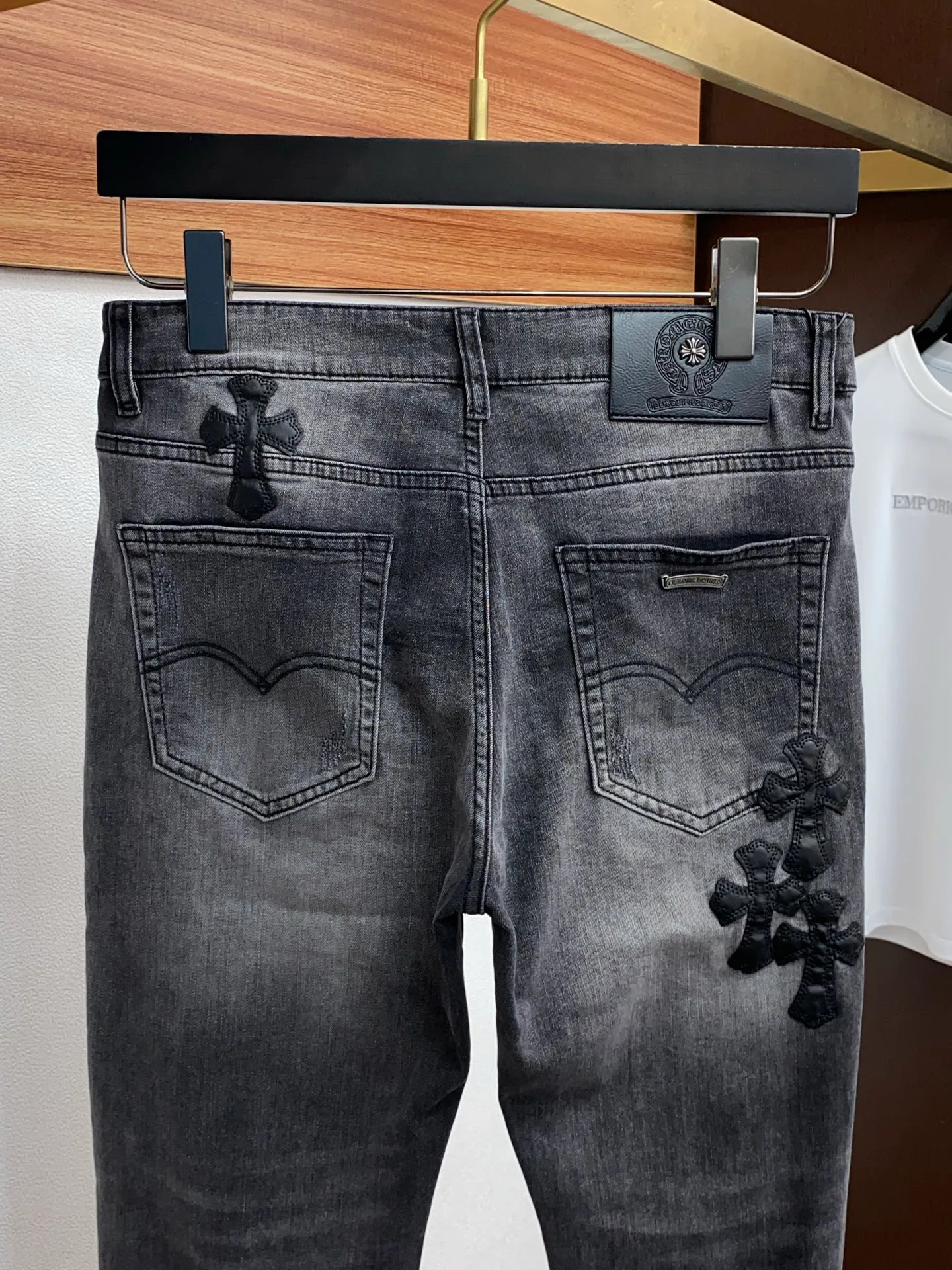 Джинсы Мужские Chrome Hearts 11476234