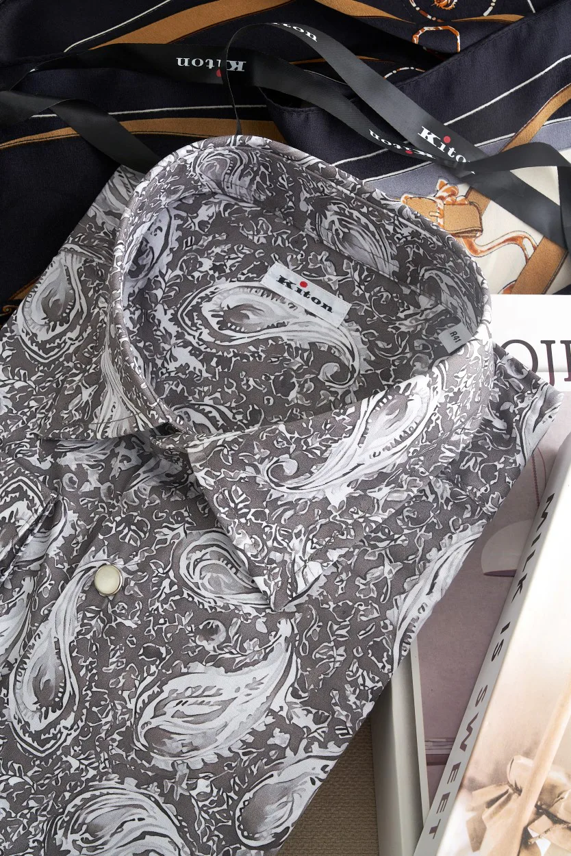 Рубашки Мужские Kiton 18509987