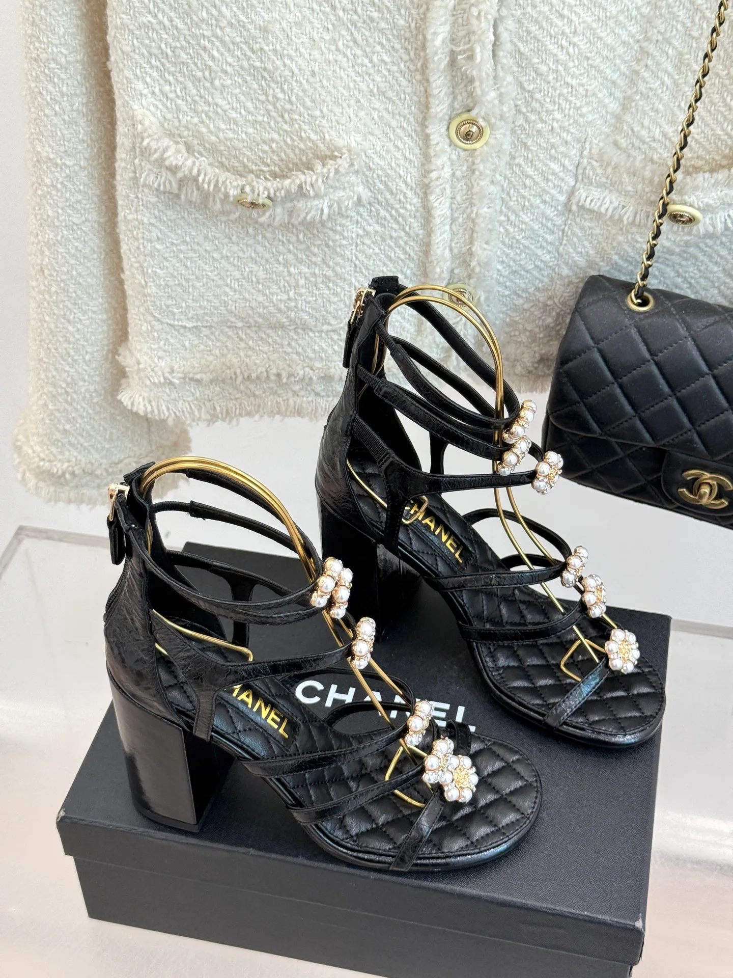 Босоножки Женские Chanel 1655304