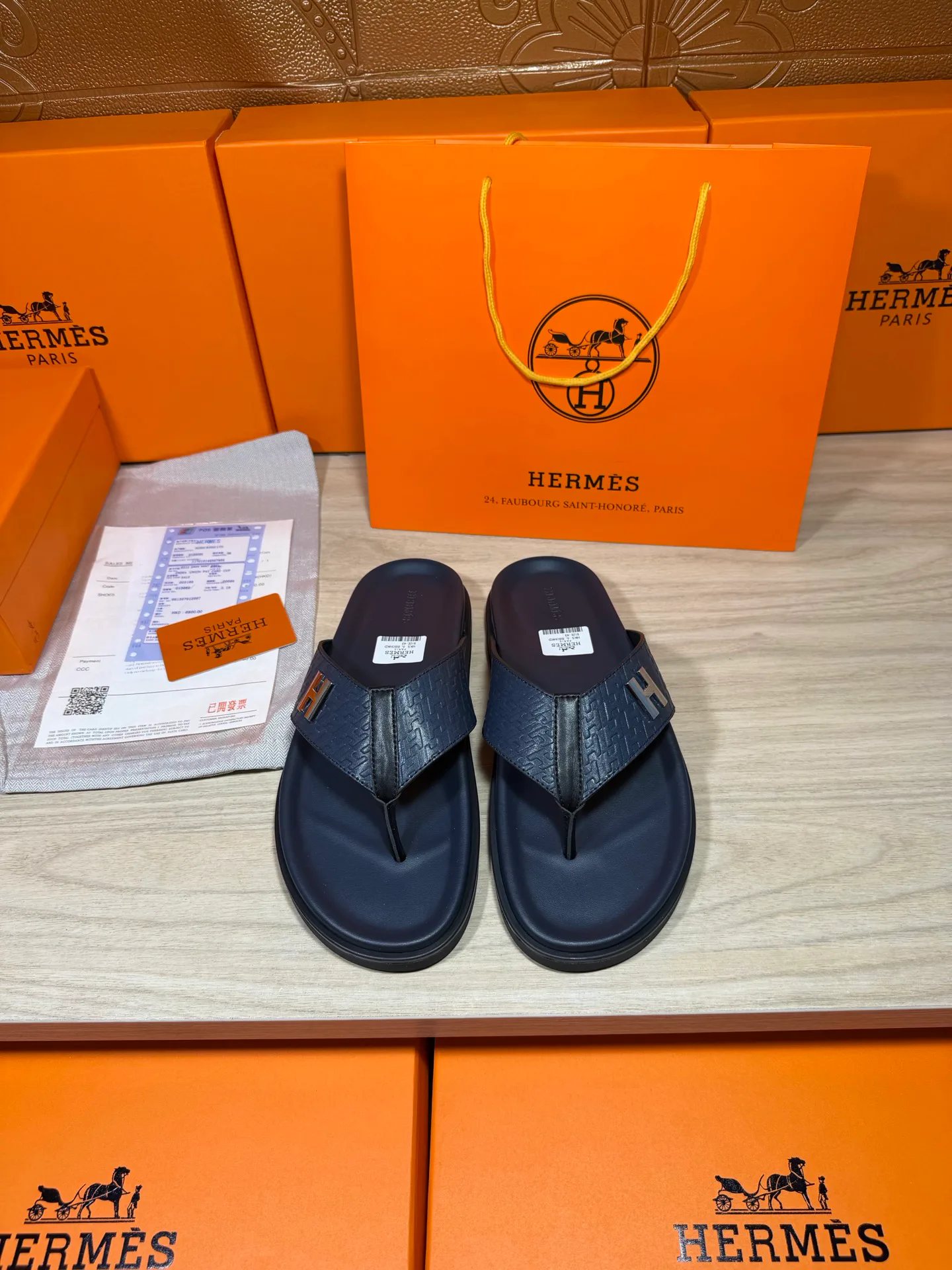 Шлепанцы Мужские Hermes 19414496