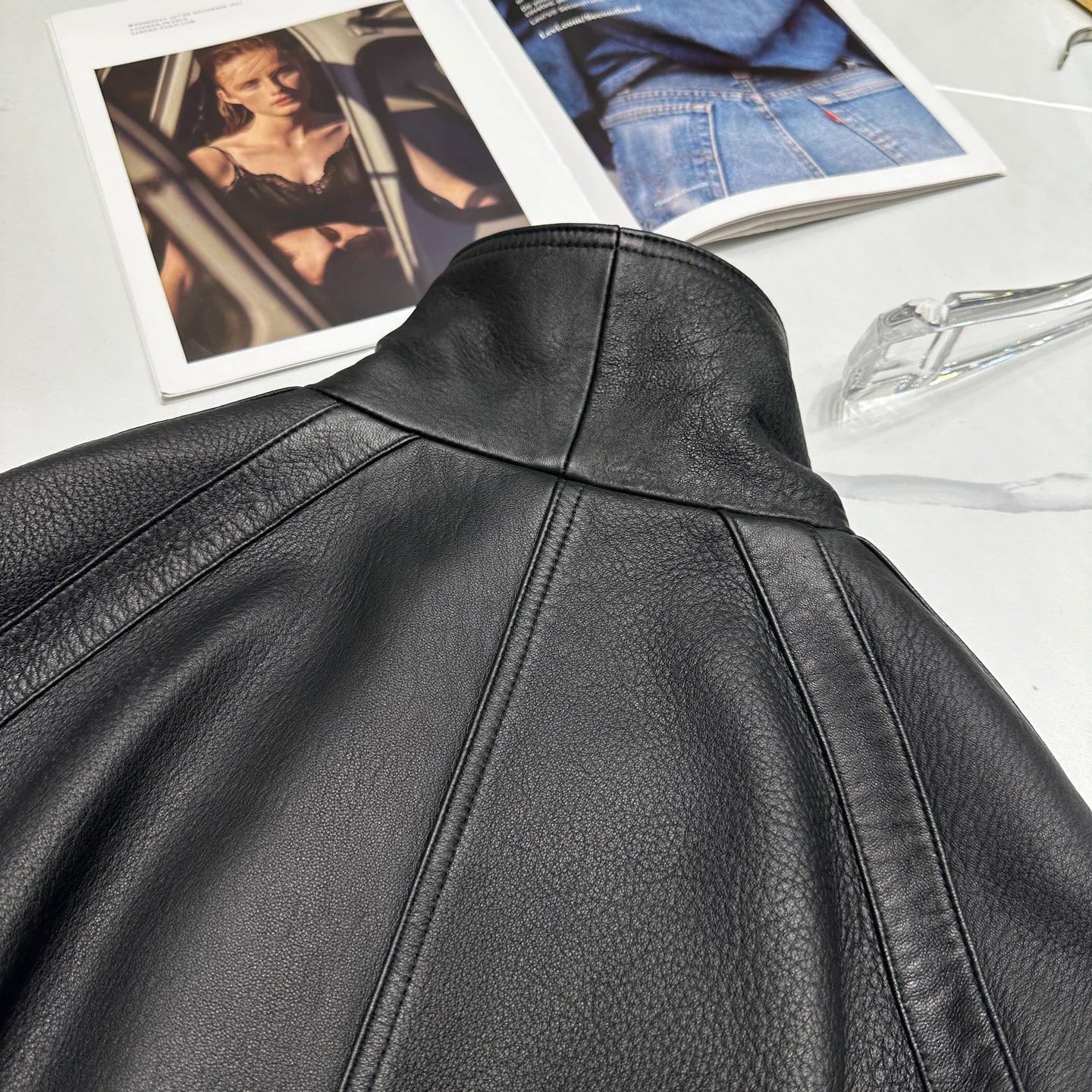 Кожаные Куртки И Дублёнки Женские Saint Laurent 11544767