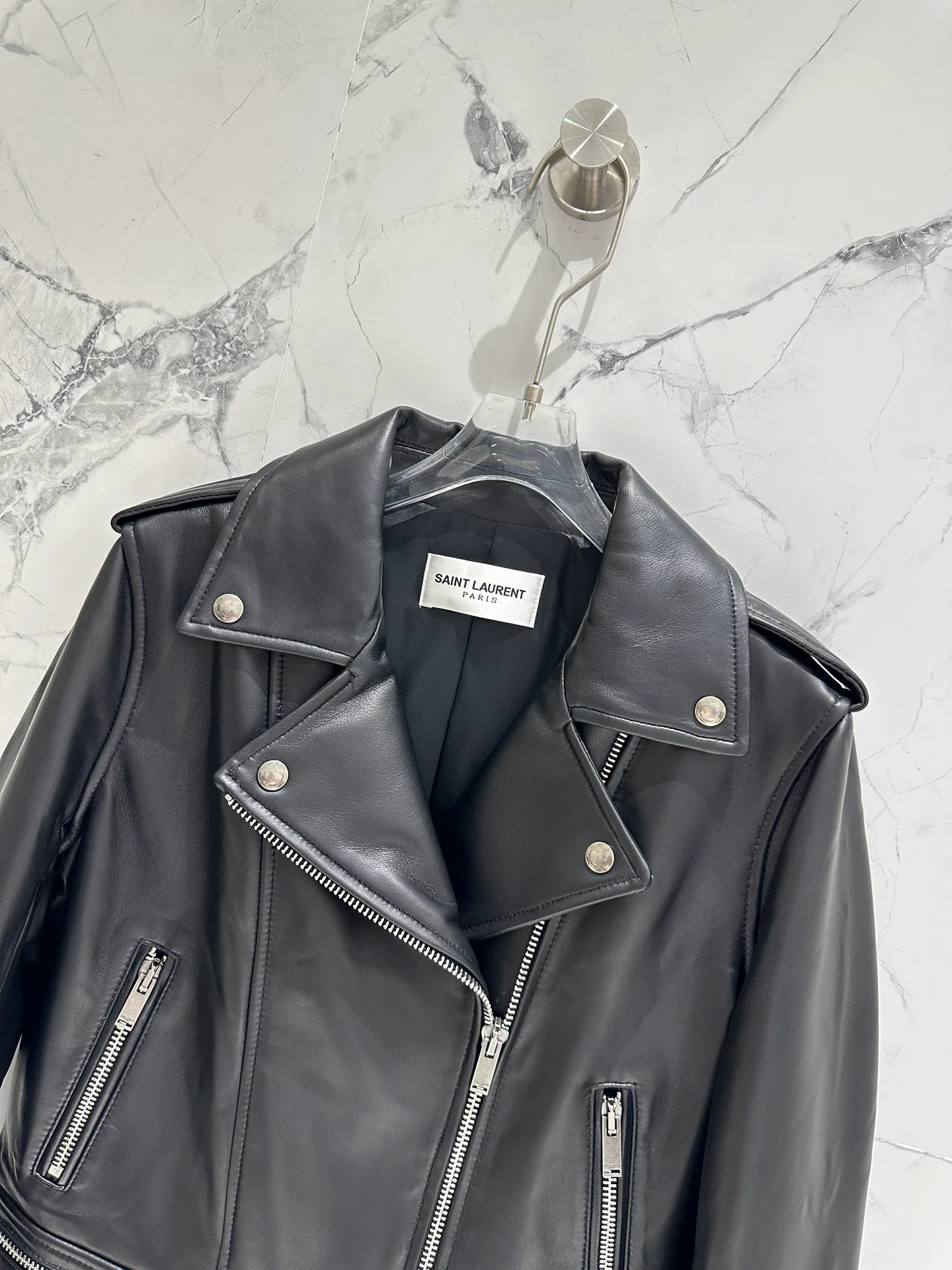 Кожаные Куртки И Дублёнки Женские Saint Laurent 11484154
