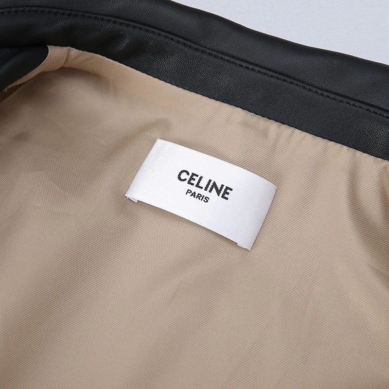 Кожаные Куртки И Дублёнки Женские Celine 608088