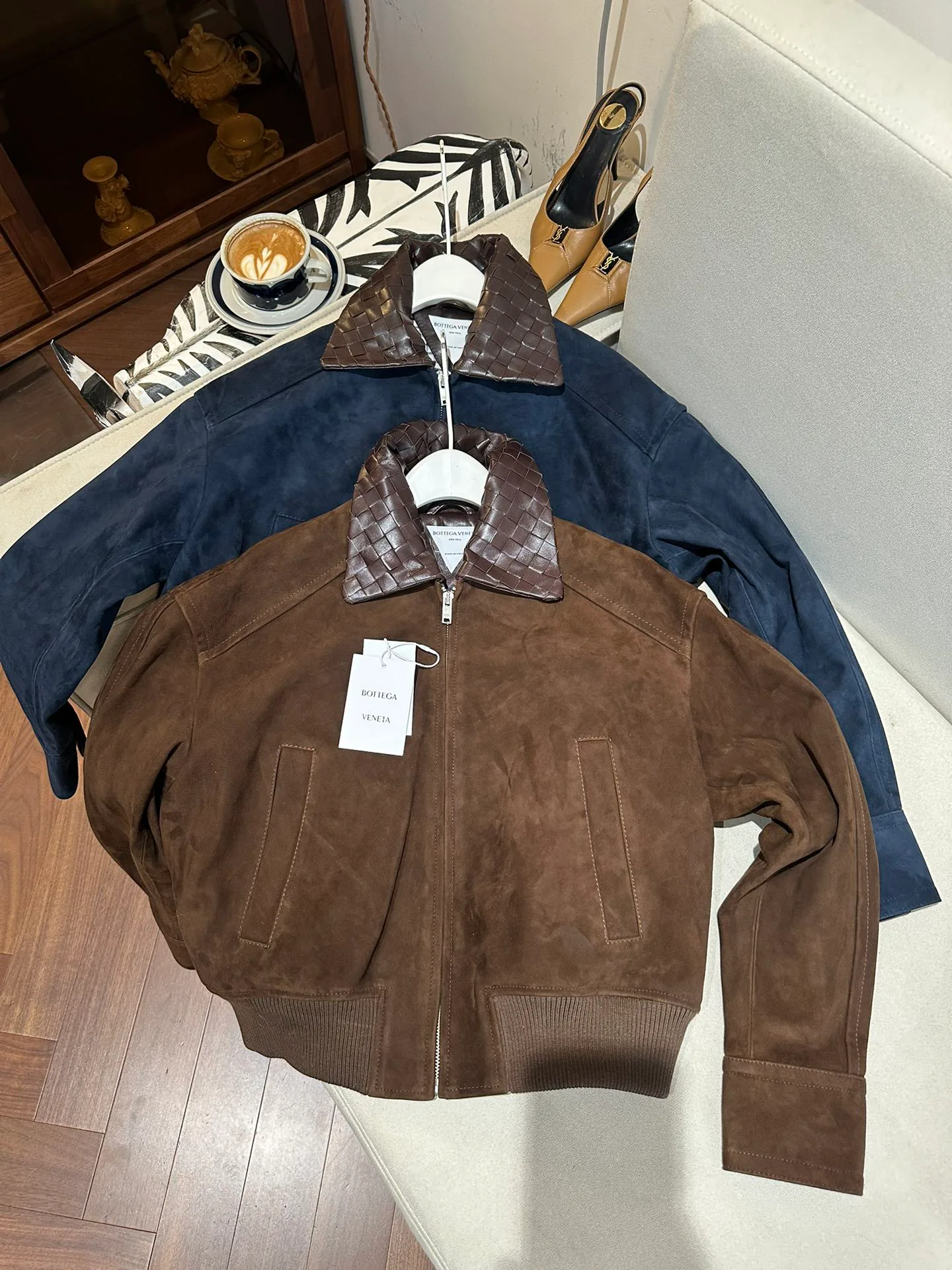 Кожаные Куртки И Дублёнки Женские Bottega Veneta 3078215