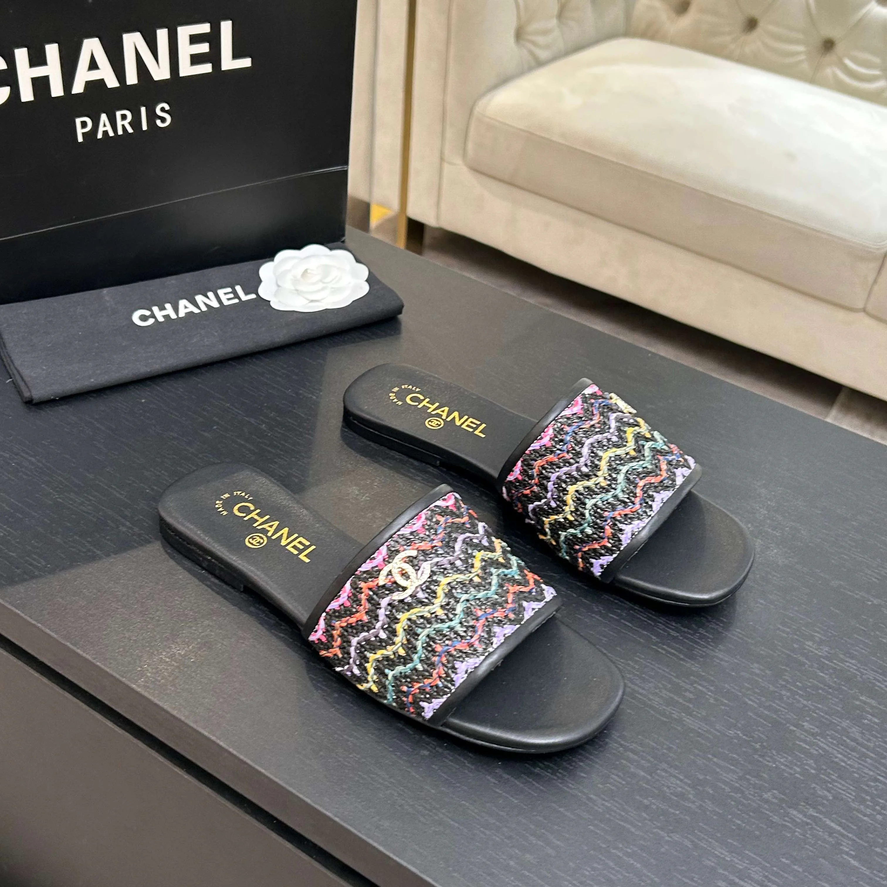 Шлепанцы Женские Chanel 10611366