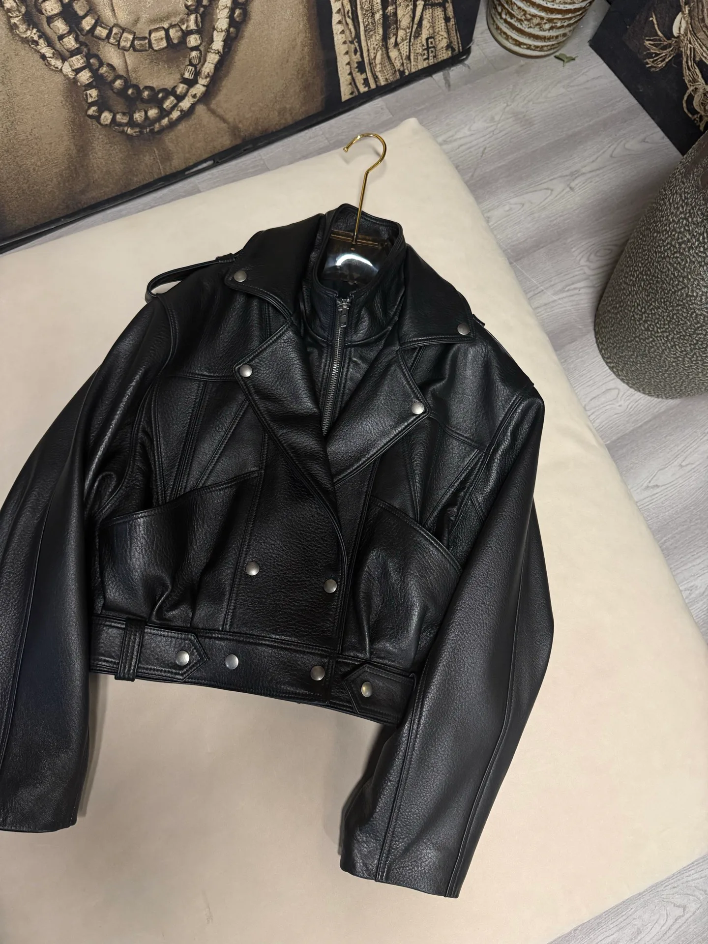 Кожаные Куртки И Дублёнки Женские Saint Laurent 18662228