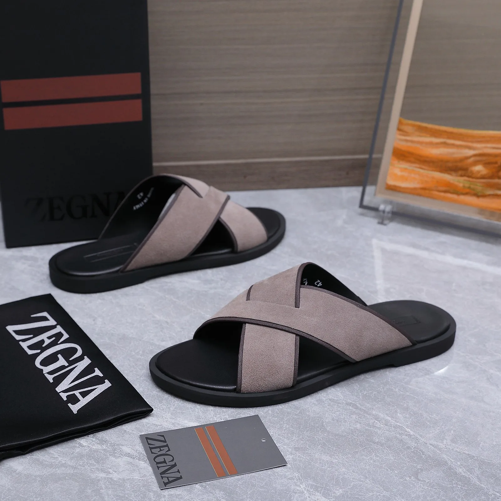 Шлепанцы Мужские Zegna 17514985