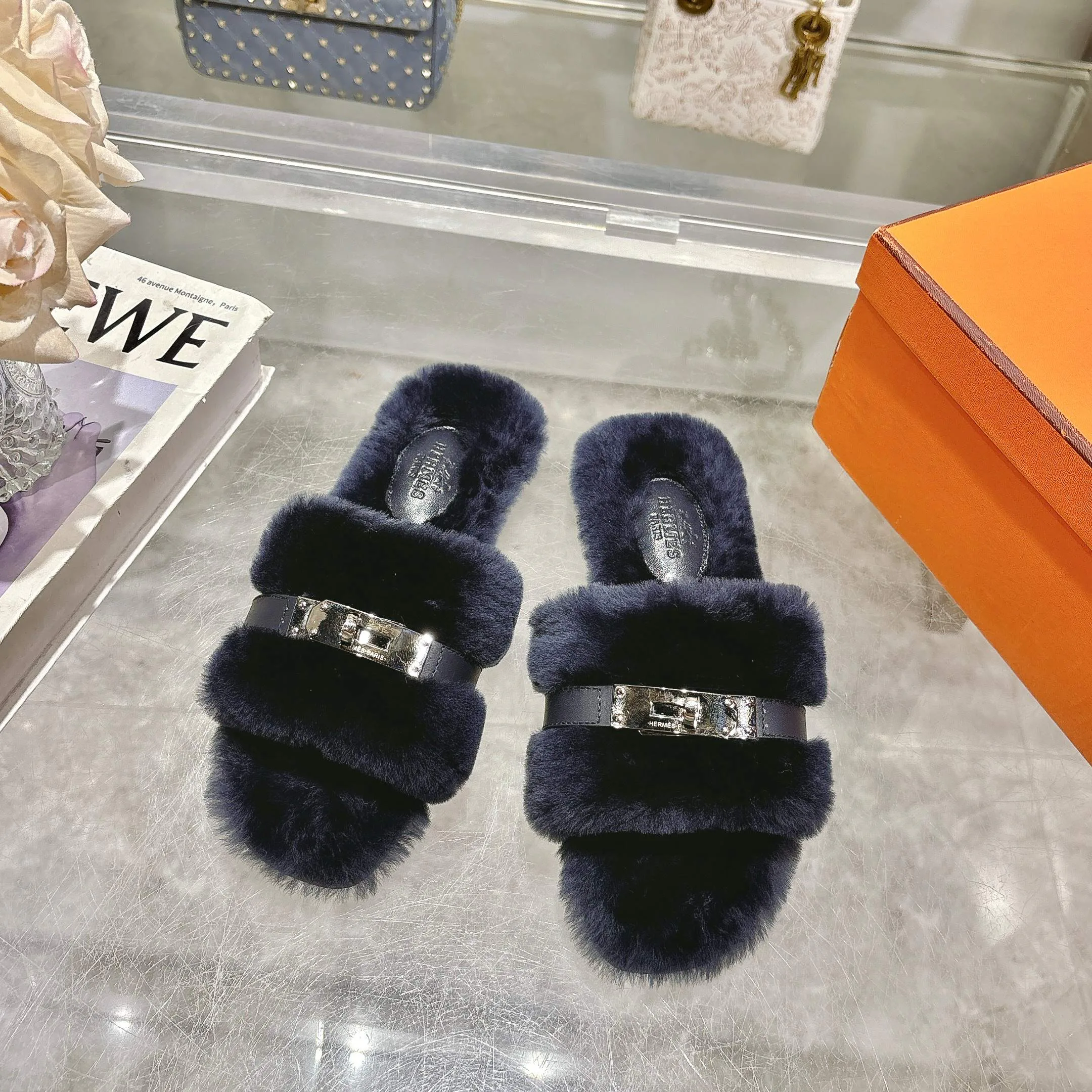 Тапочки Женские Hermes 17949065