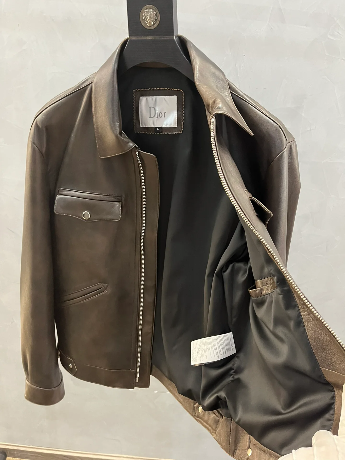 Кожаные Куртки И Дублёнки Мужские Christian Dior 790102