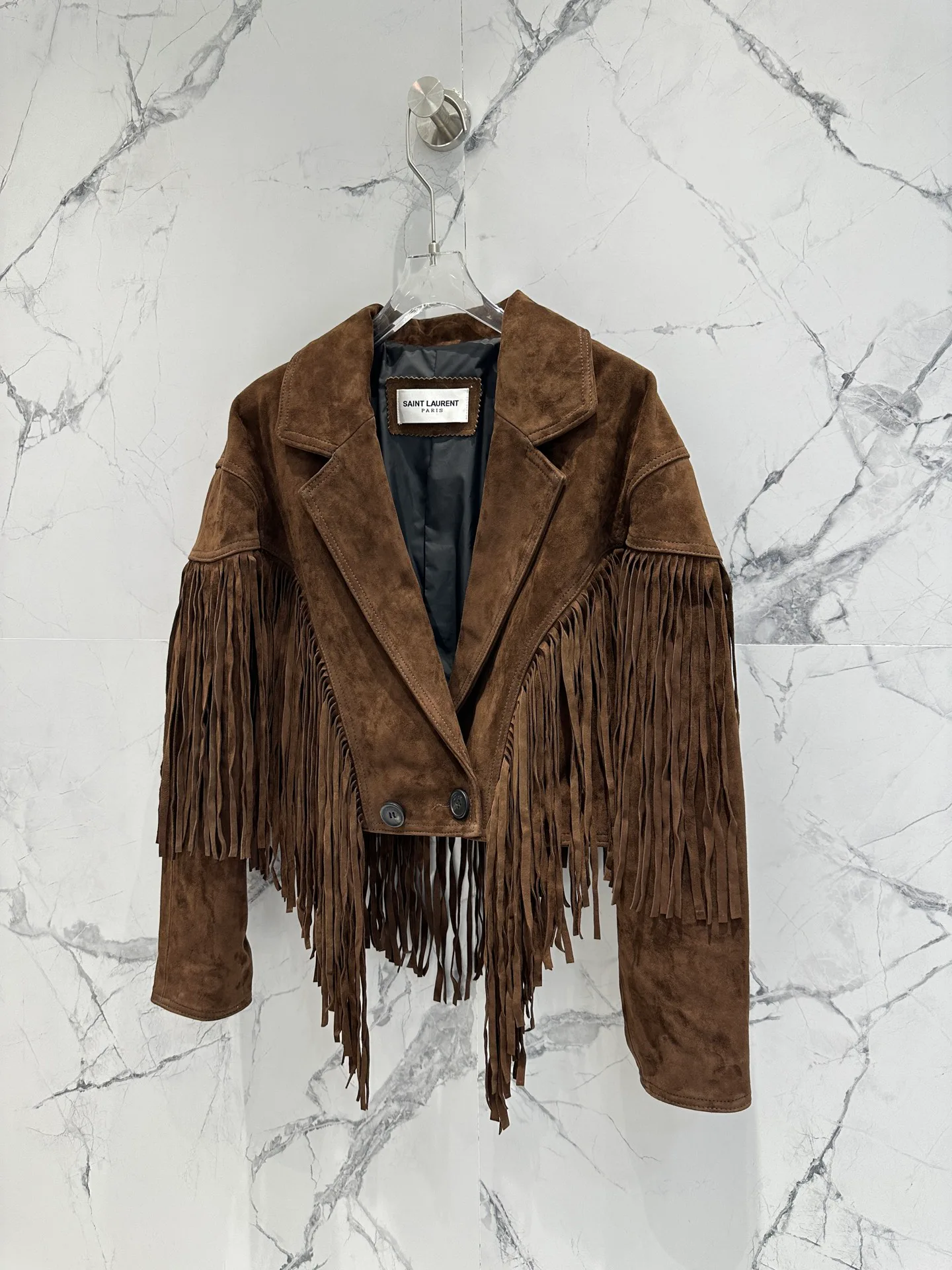 Кожаные Куртки И Дублёнки Женские Saint Laurent 12957011