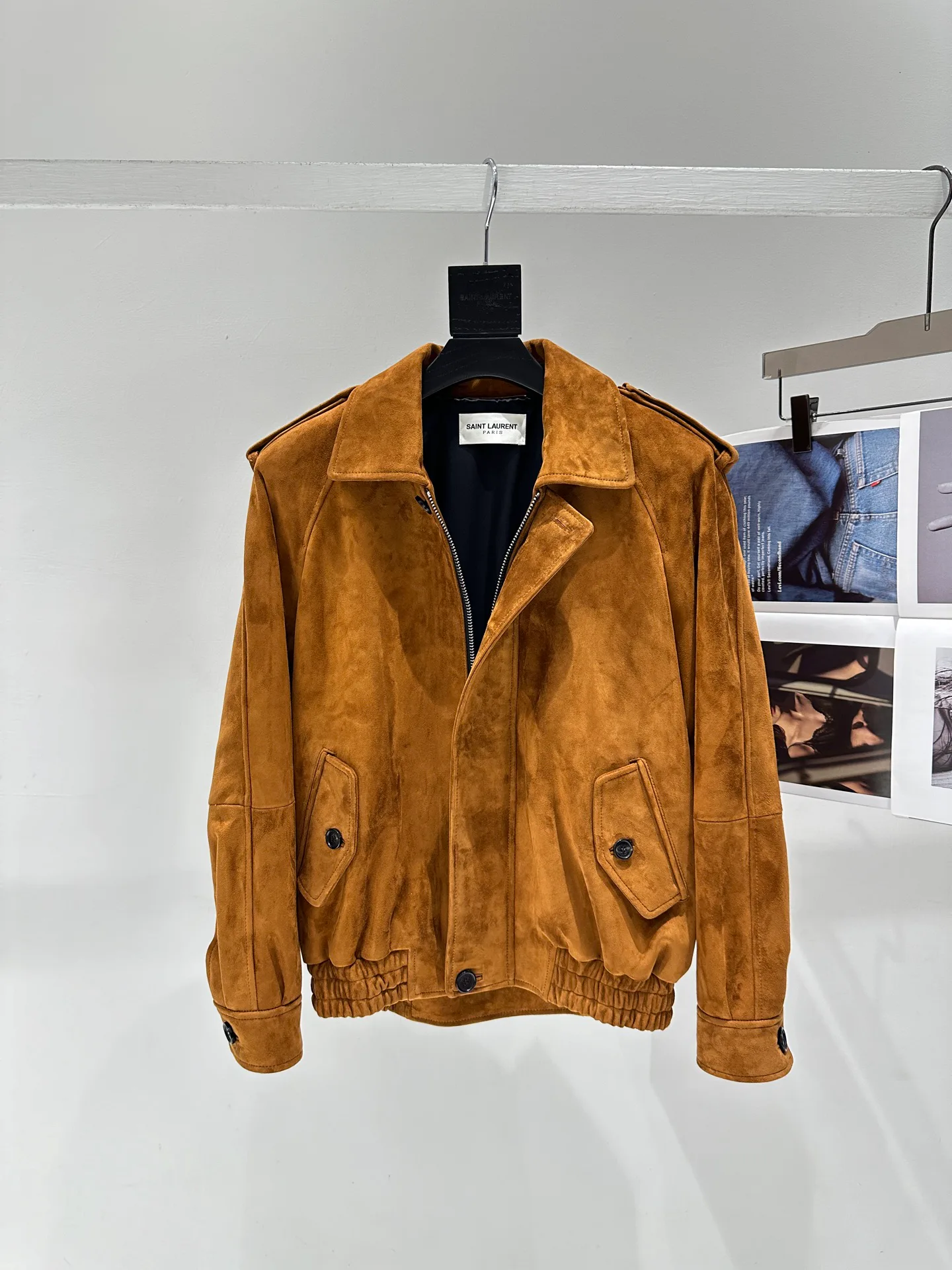 Кожаные Куртки И Дублёнки Женские Saint Laurent 11310672