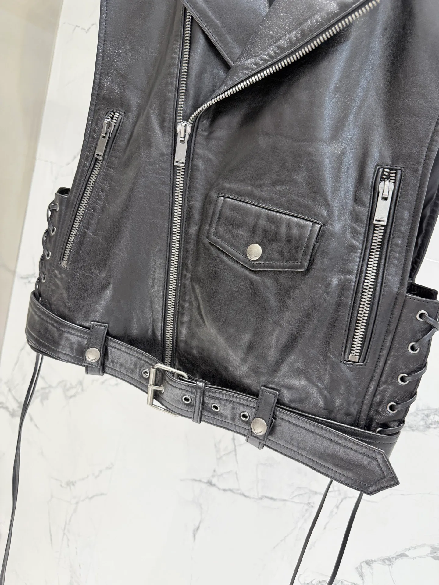 Кожаные Куртки И Дублёнки Женские Saint Laurent 18151051