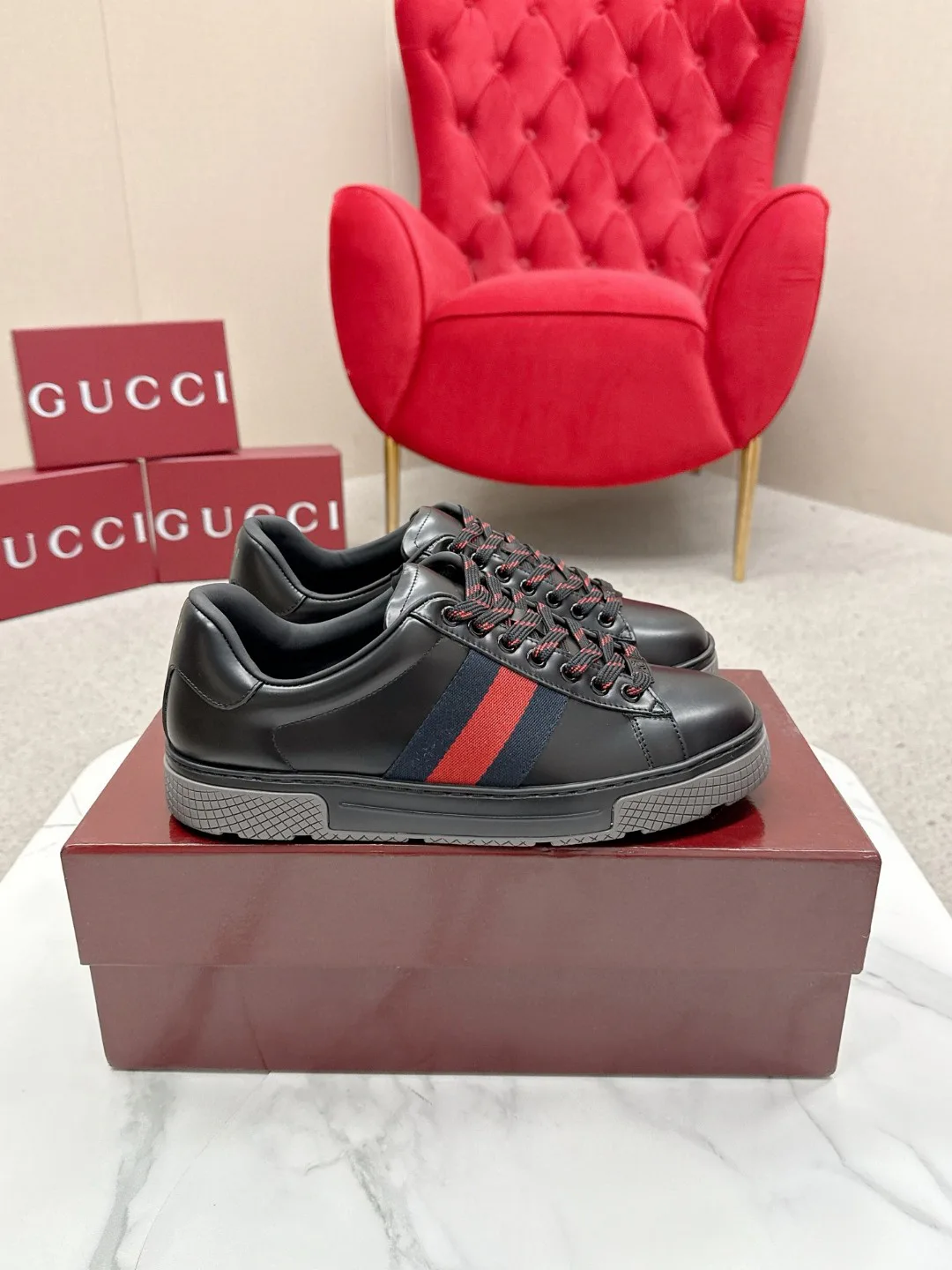 Кроссовки Мужские Gucci 712755