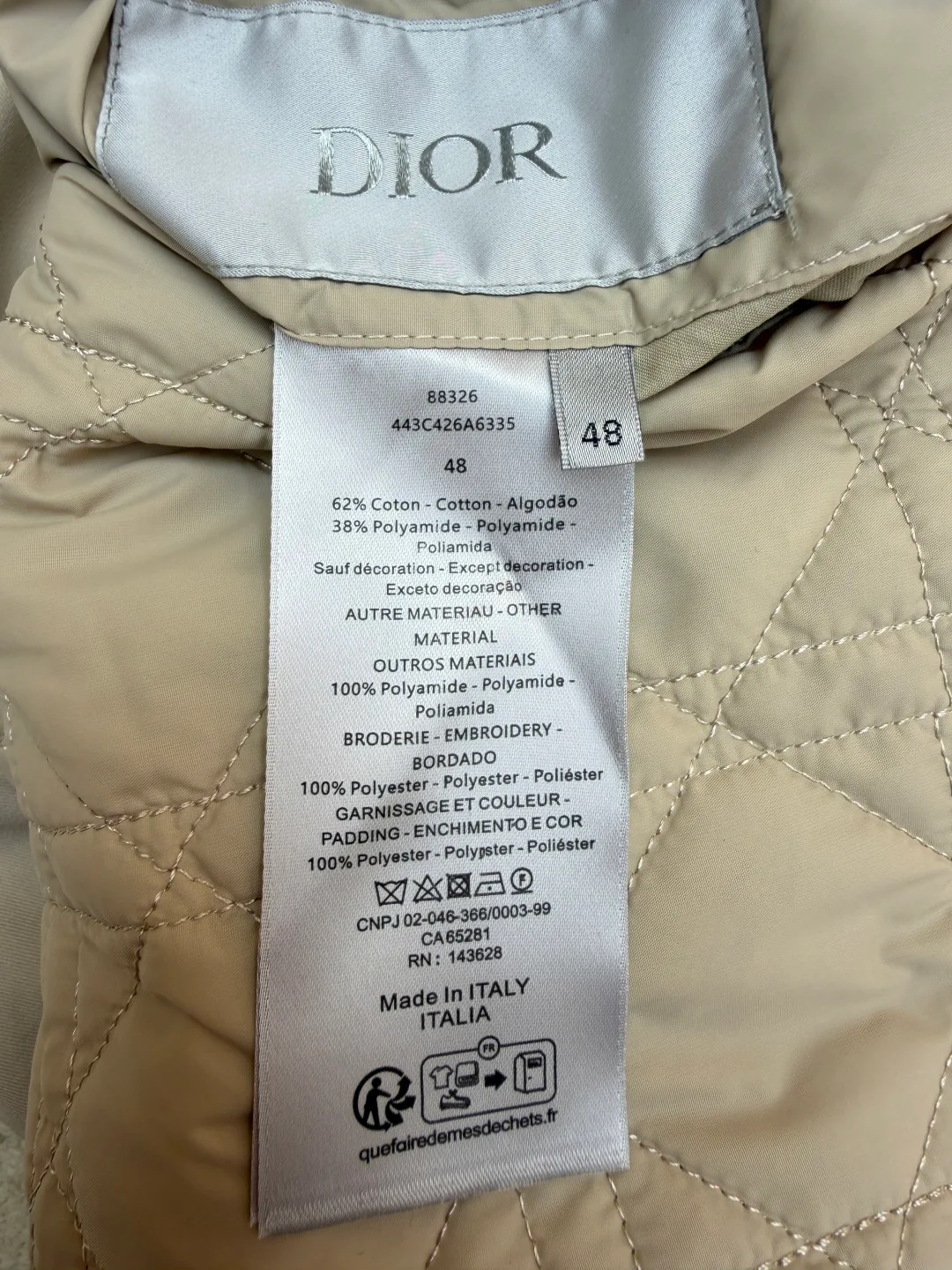 Куртки И Пуховики Мужские Christian Dior 1270781