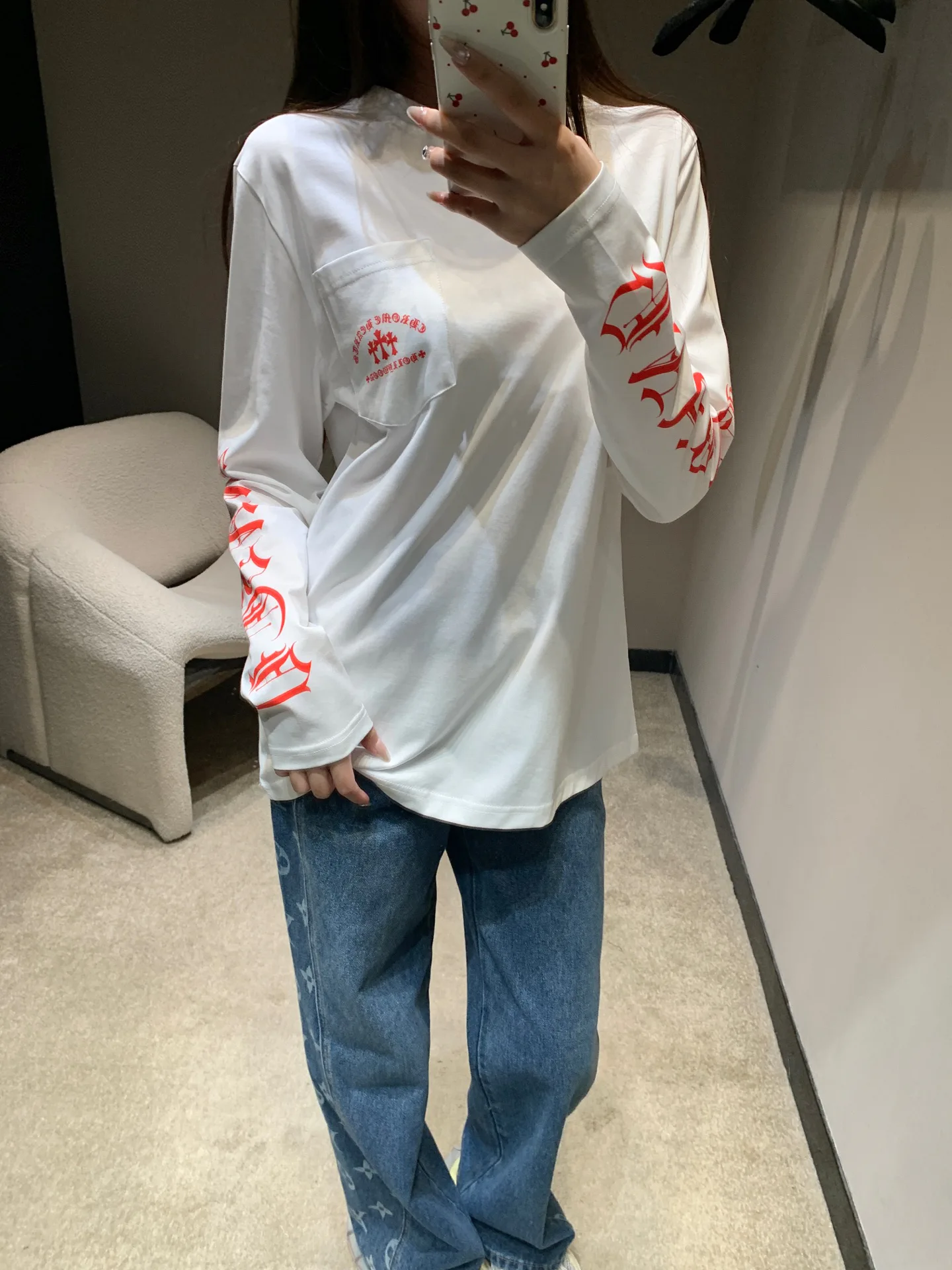 Футболки Женские Chrome Hearts 4275827