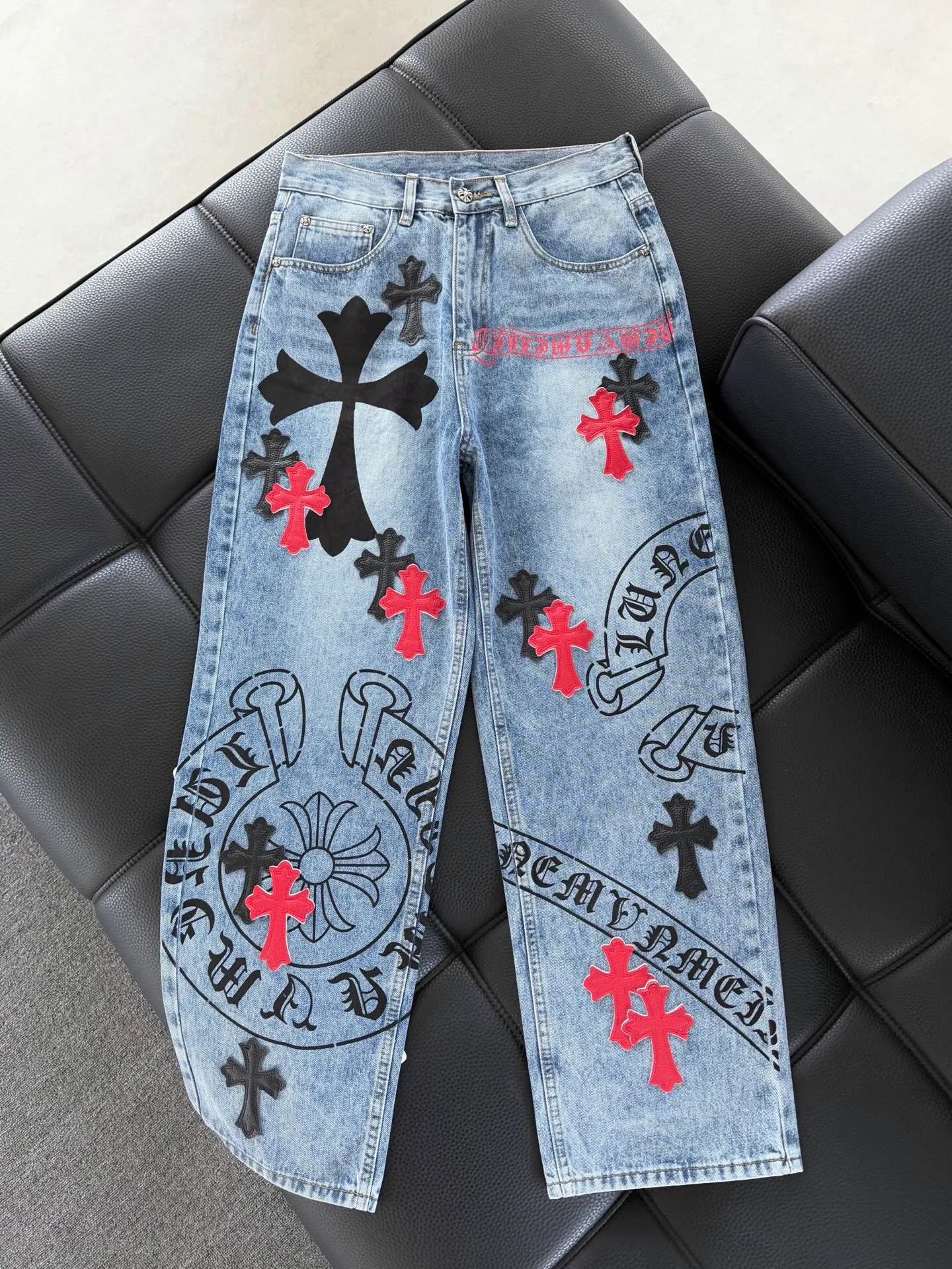 Джинсы Женские Chrome Hearts 3375346