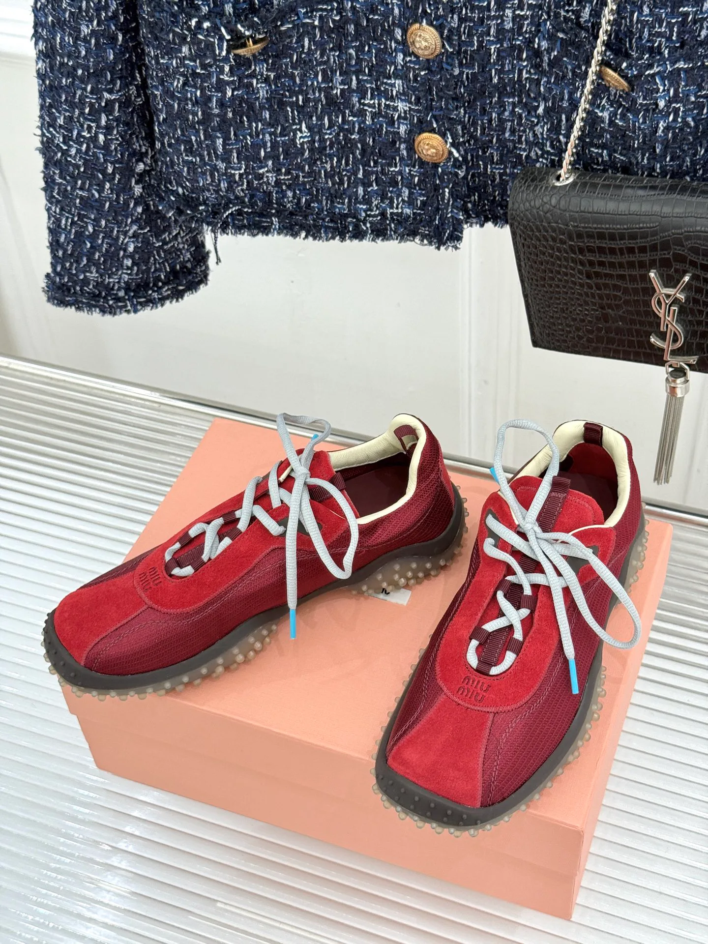 Кроссовки Женские Miu Miu 17597002