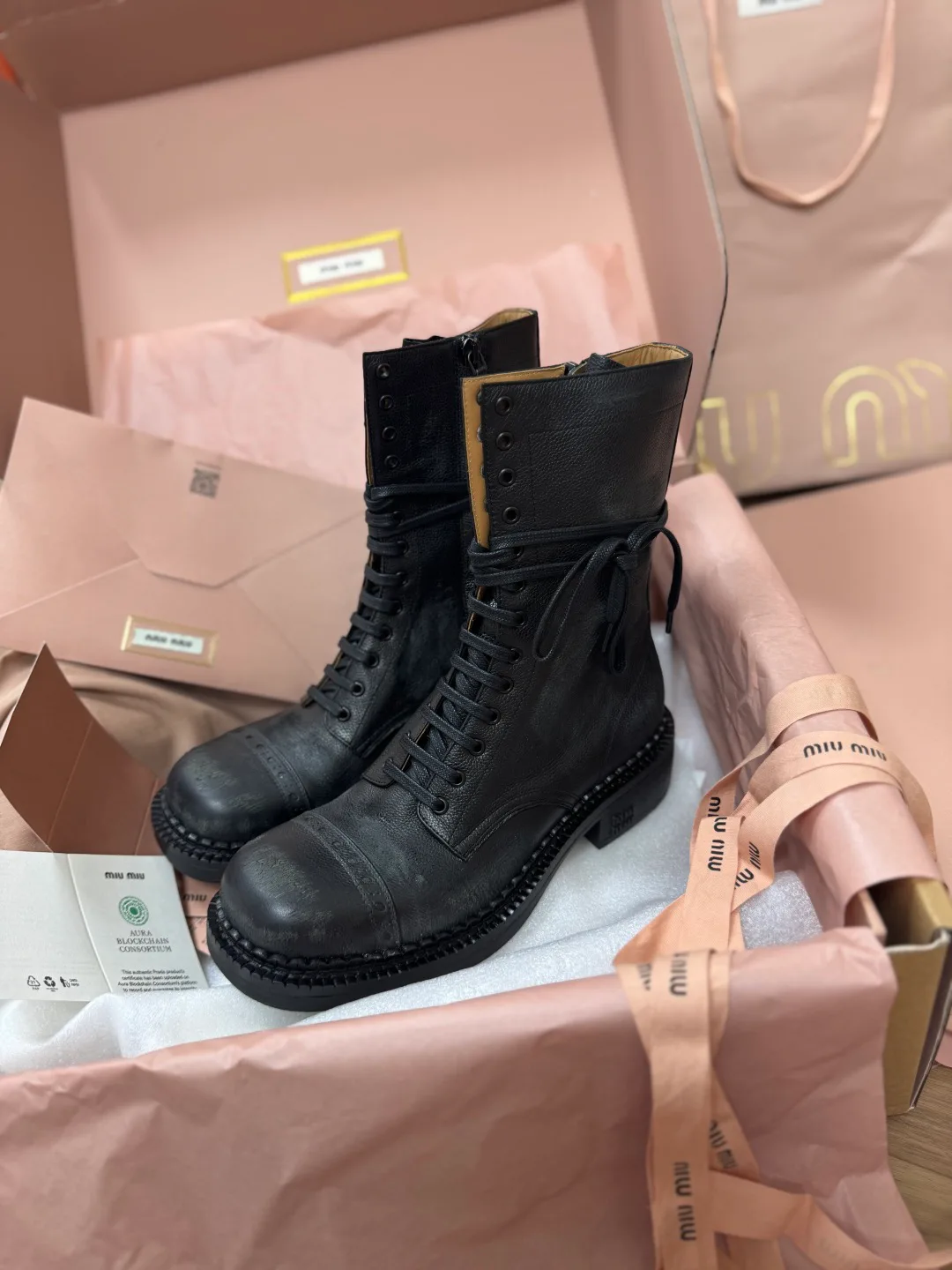 Ботинки Женские Miu Miu 670777