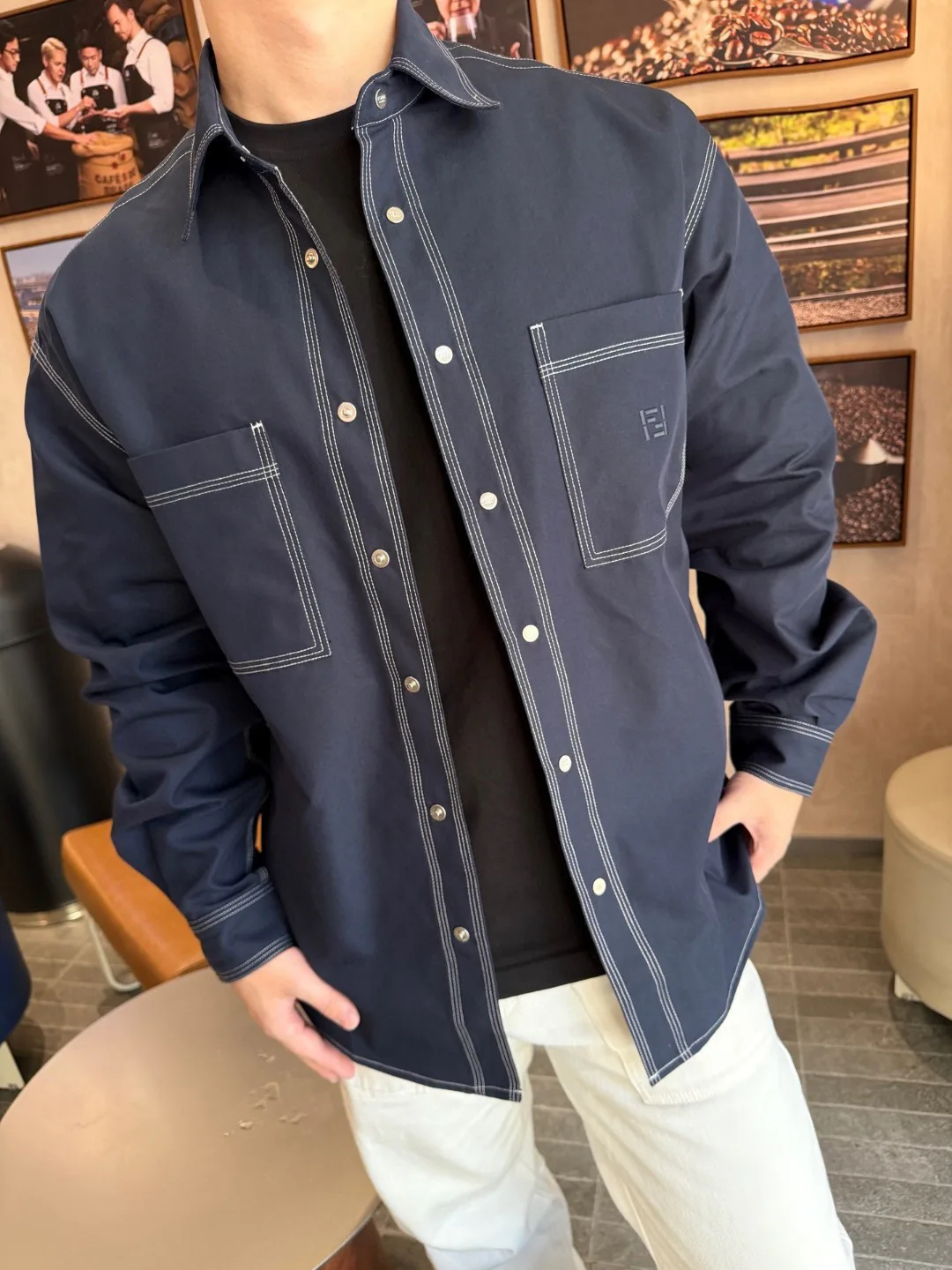 Рубашки Мужские Fendi 17527117