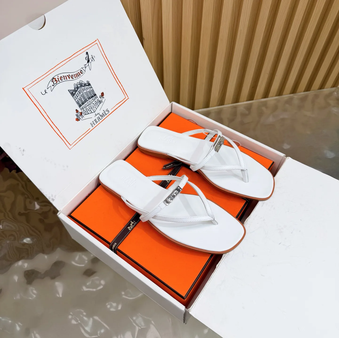 Шлепанцы Женские Hermes 805057