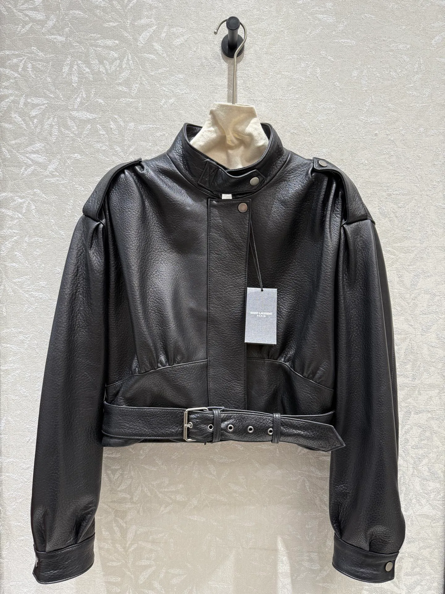 Кожаные Куртки И Дублёнки Женские Saint Laurent 18127944