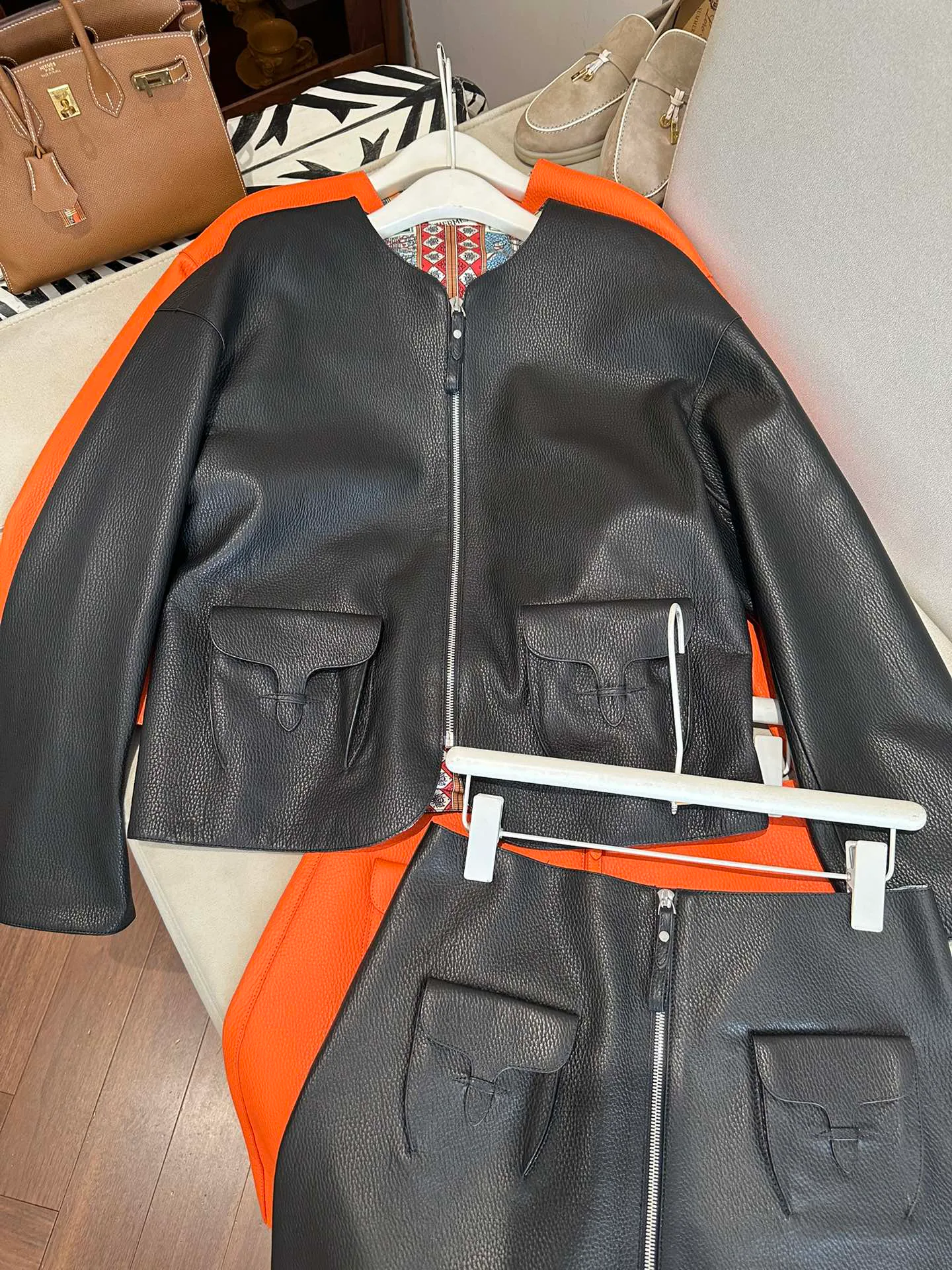 Кожаные Куртки И Дублёнки Женские Hermes 11460693